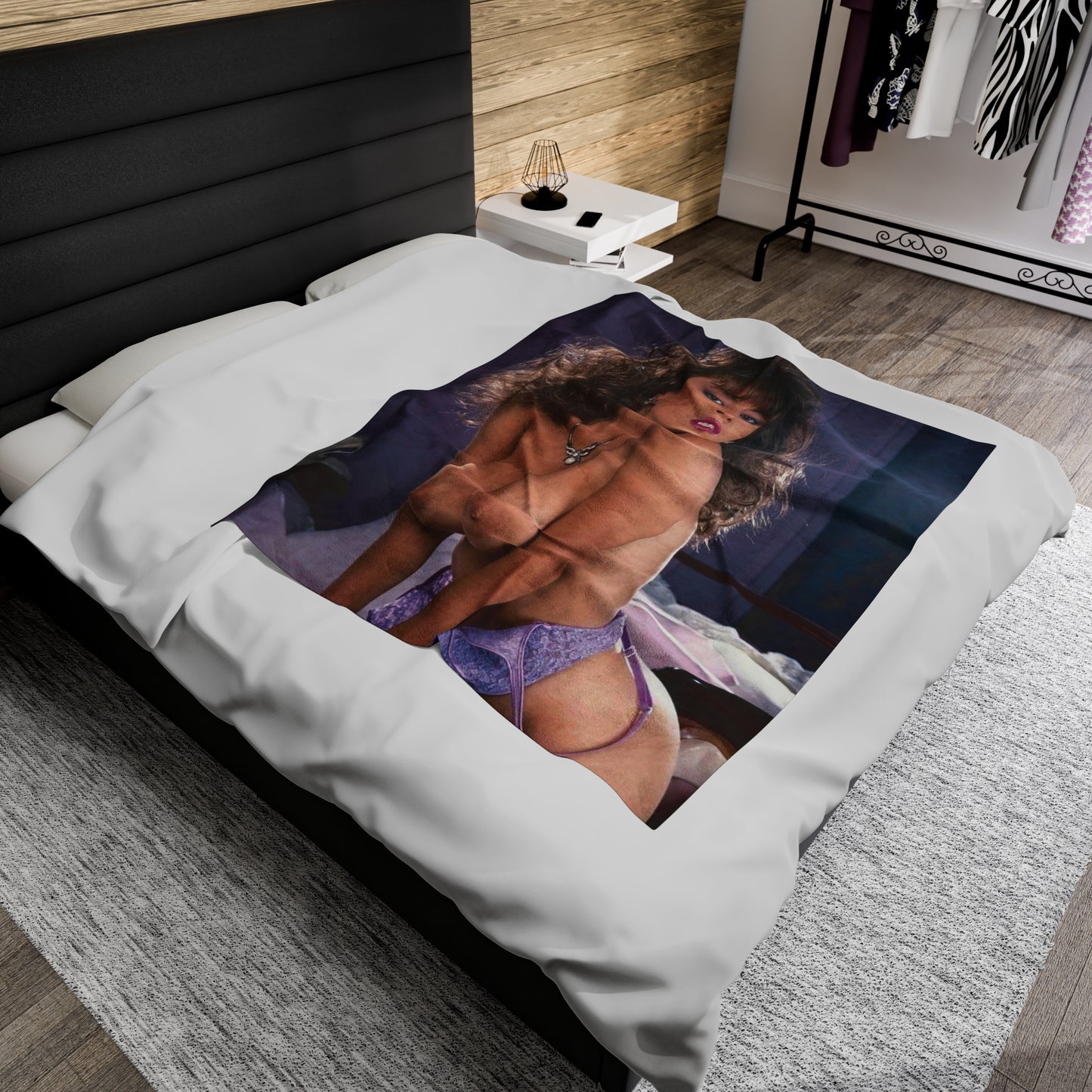 Velveteen Plush Blanket Porn Star Christy Canyon Nude