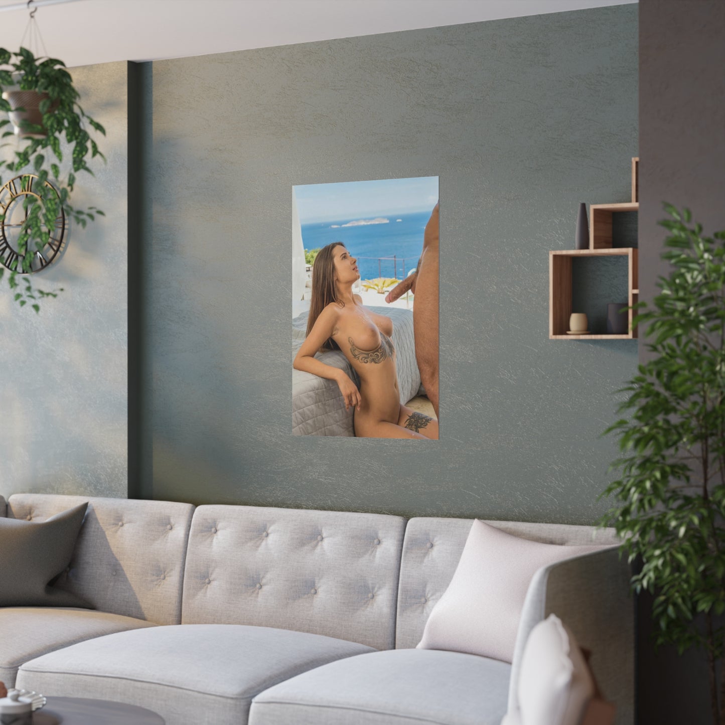 Satin Posters (210gsm) Natural Tits Liya Silver