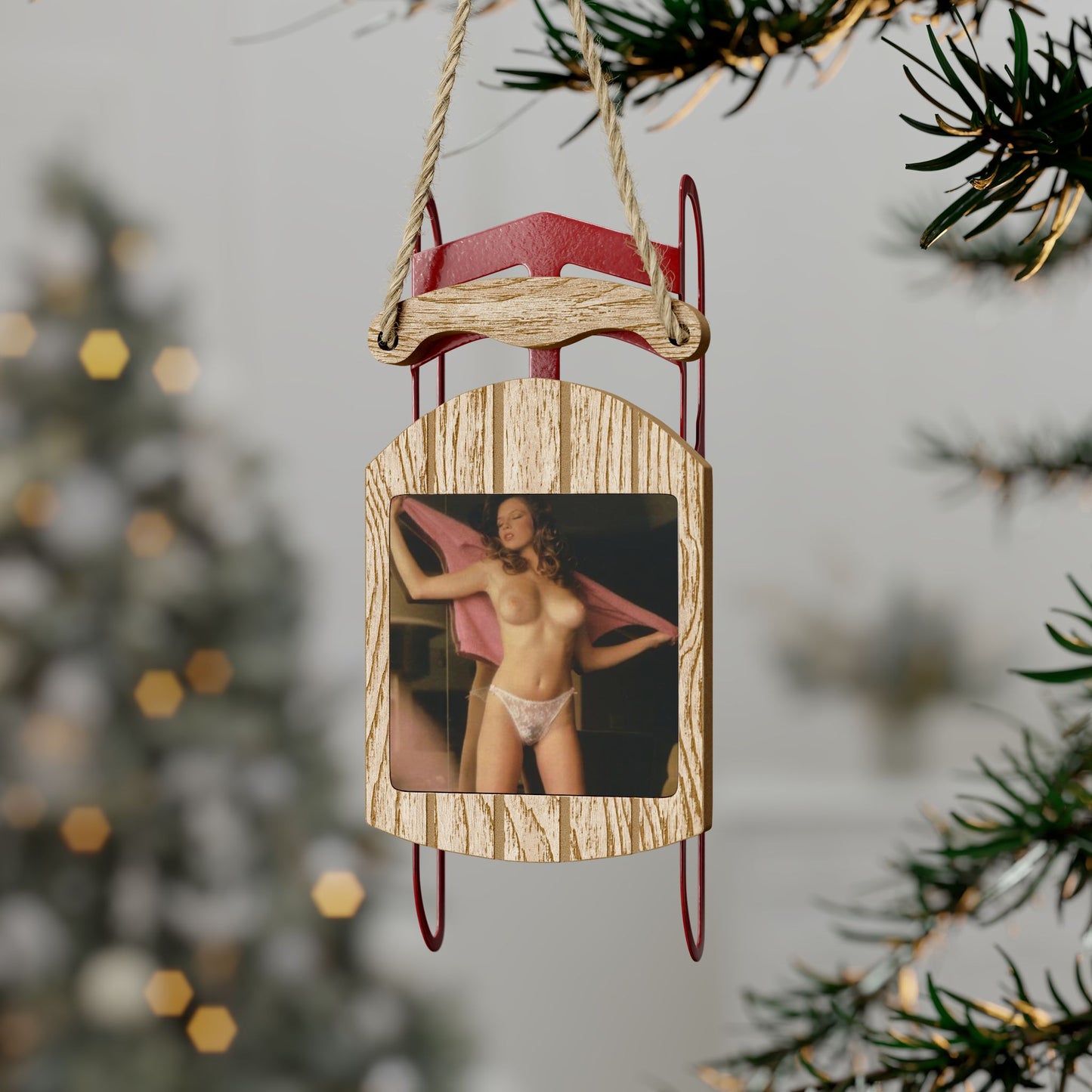 Sled Ornaments Traci Lords Nude