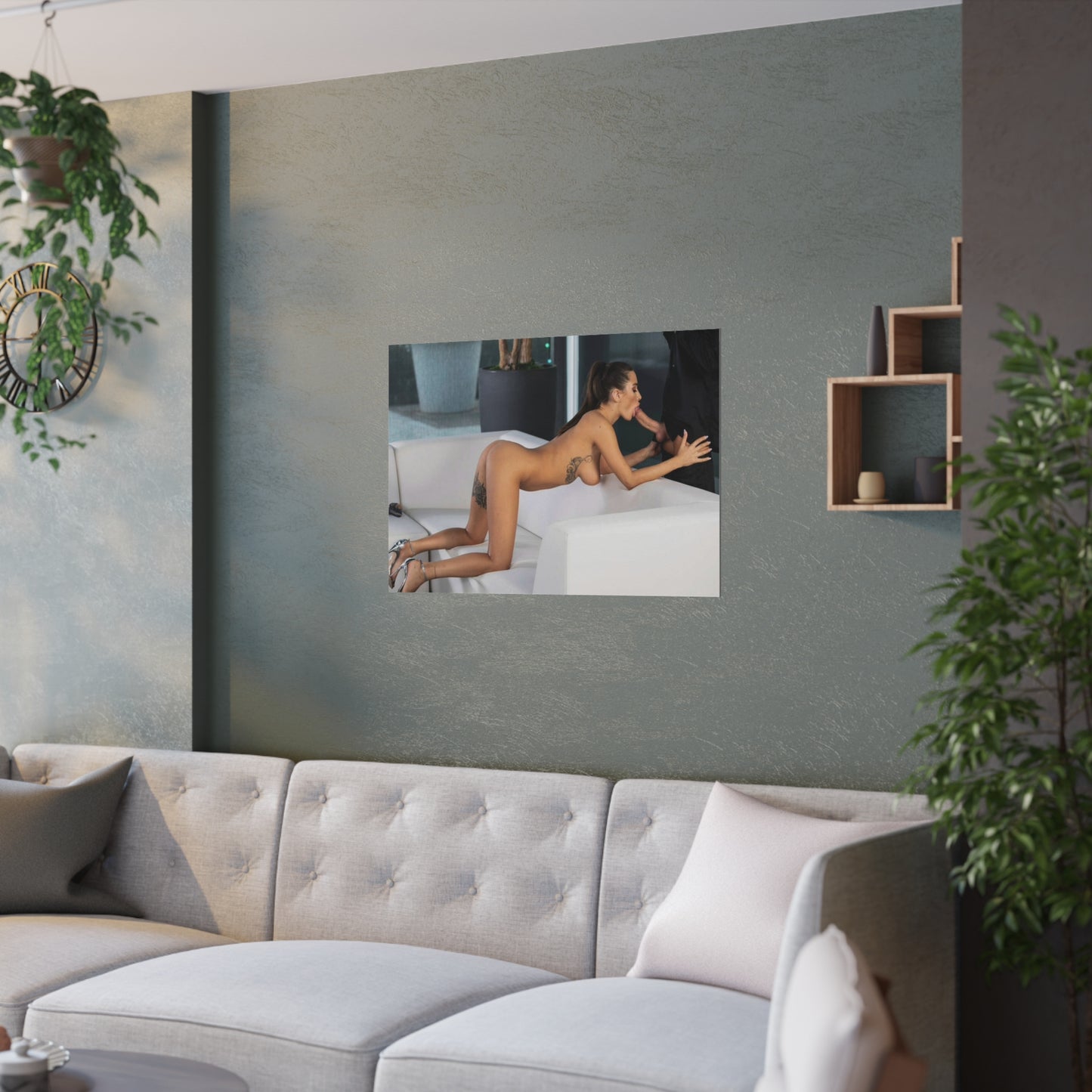 Satin Posters (210gsm) Natural Tits Liya Silver