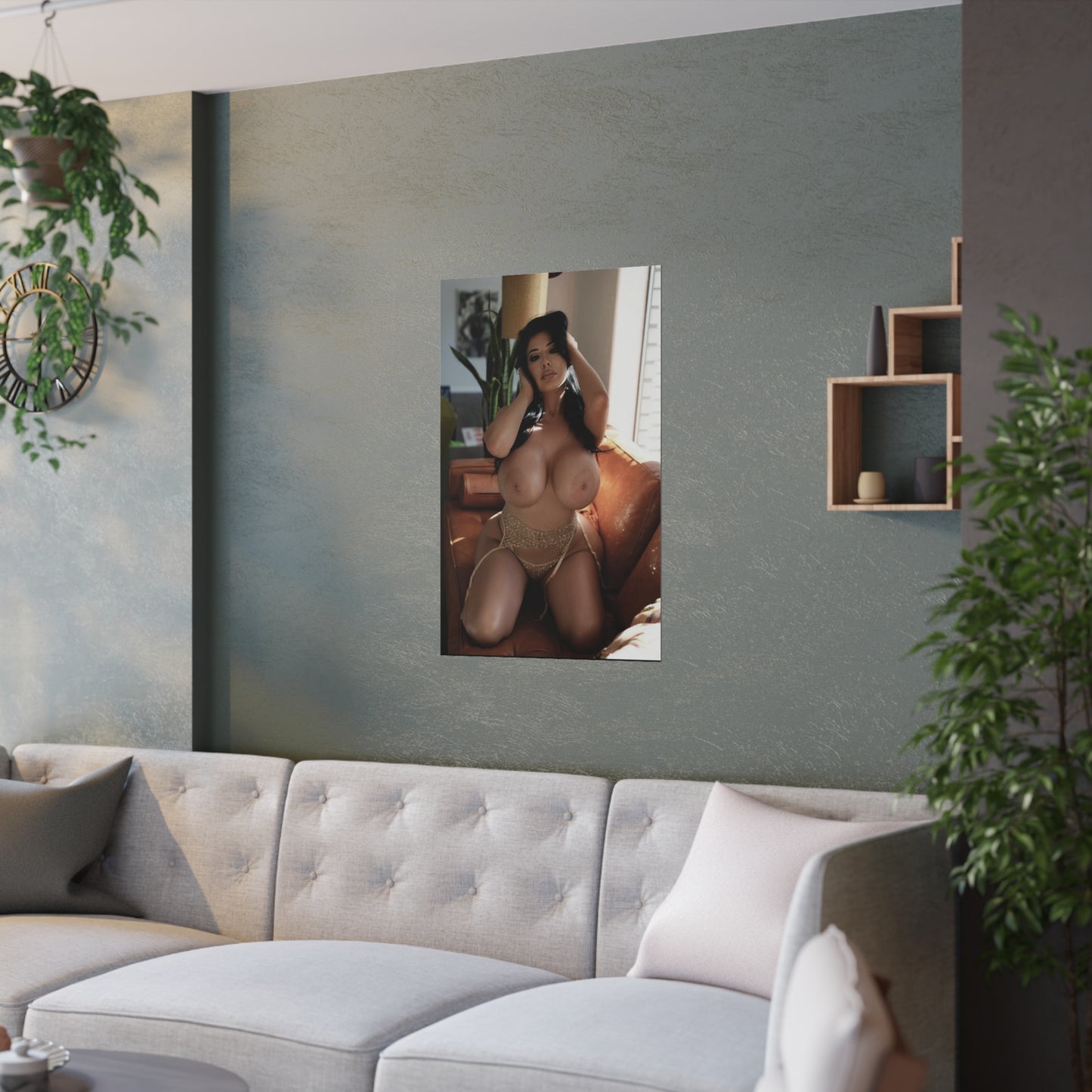 Satin Posters (210gsm) Busty Stephanie Palomares Nude