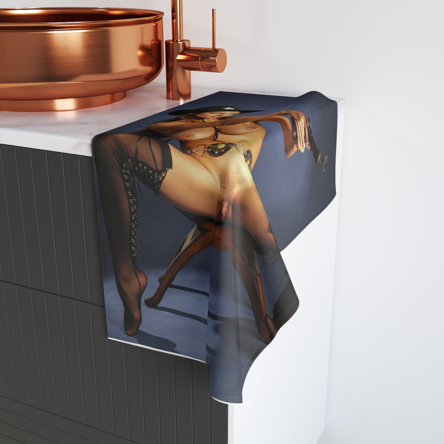 Hand Towel Naked Chicks With Guns