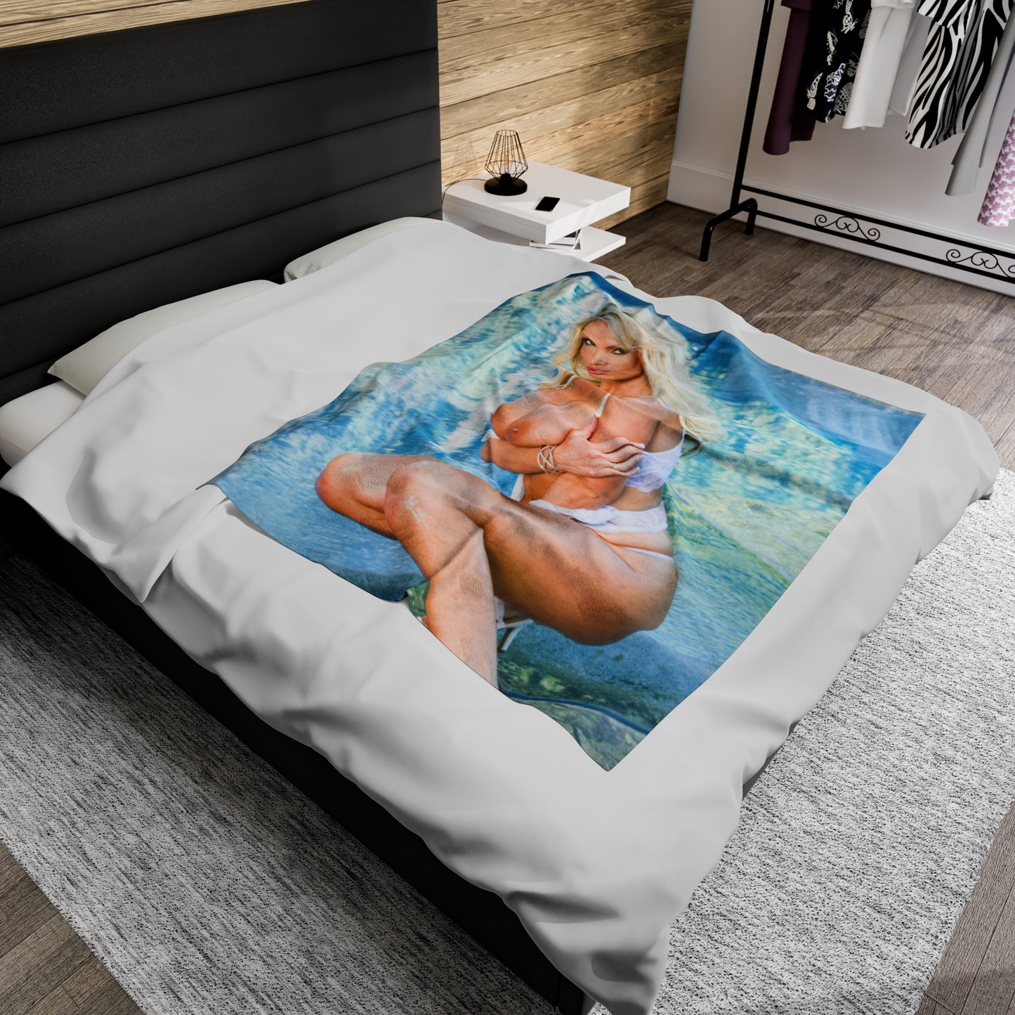Velveteen Plush Blanket Penthouse Pet April 2010 Nikki Benz
