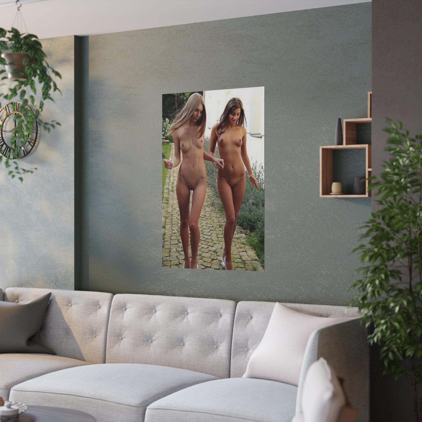 Satin Posters (210gsm) Nude Walk