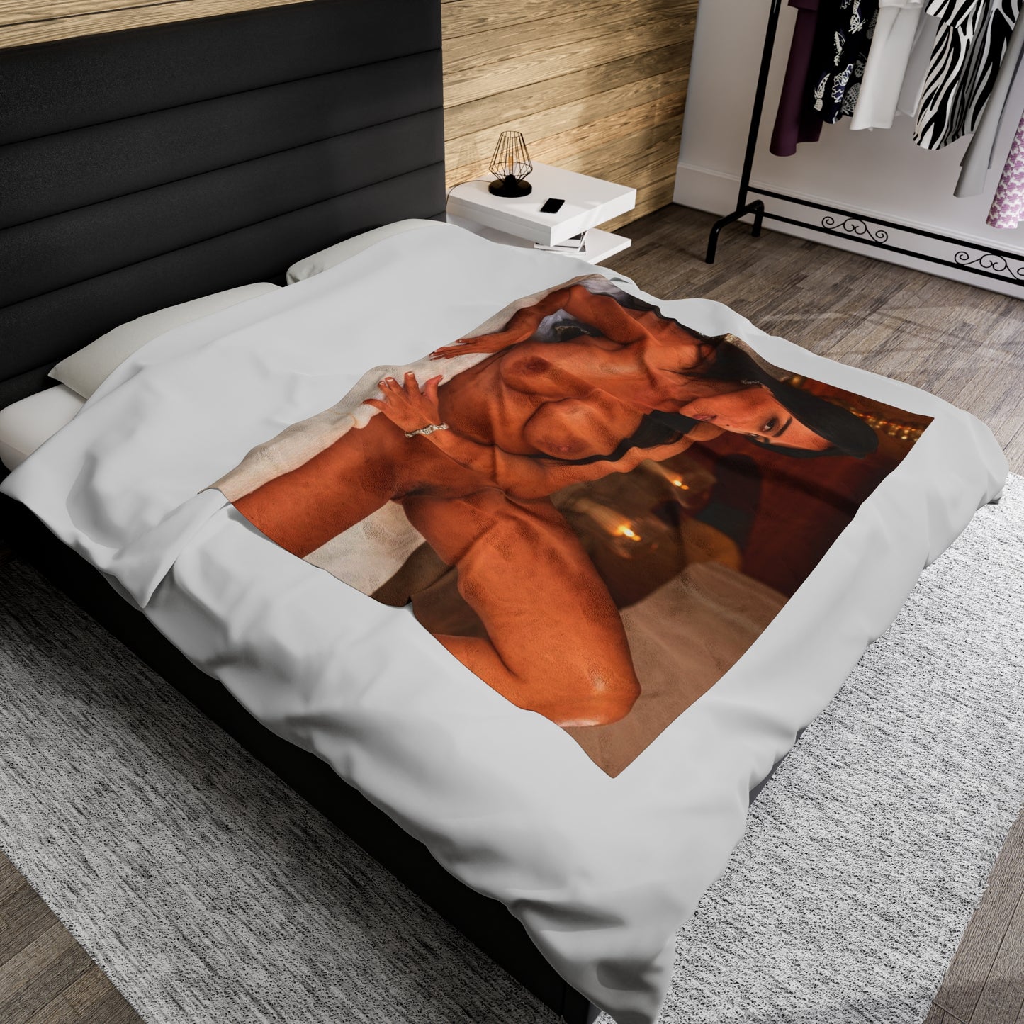 Velveteen Plush Blanket Porn Star Anissa Kate Nude
