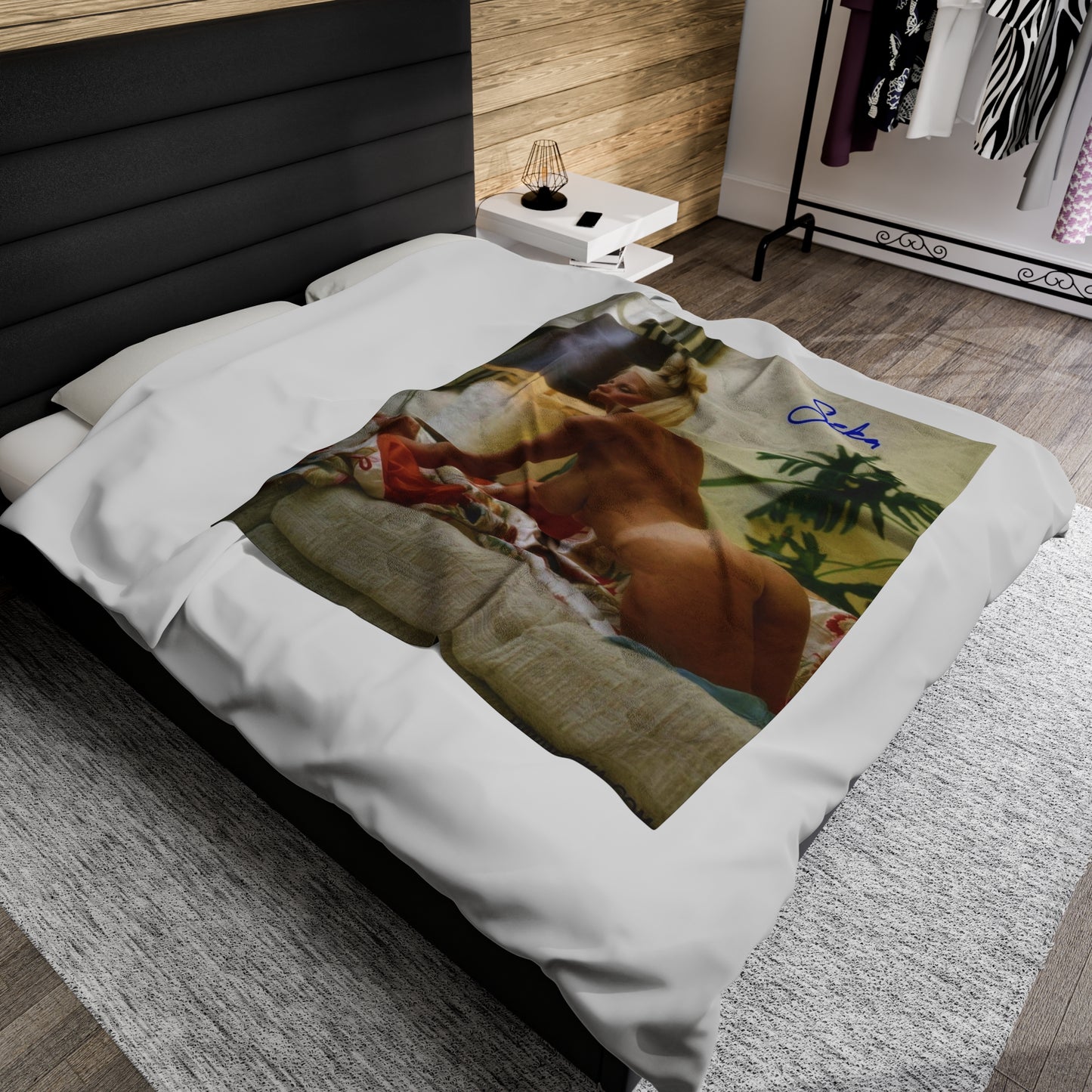 Velveteen Plush Blanket Porn Star Seka Nude