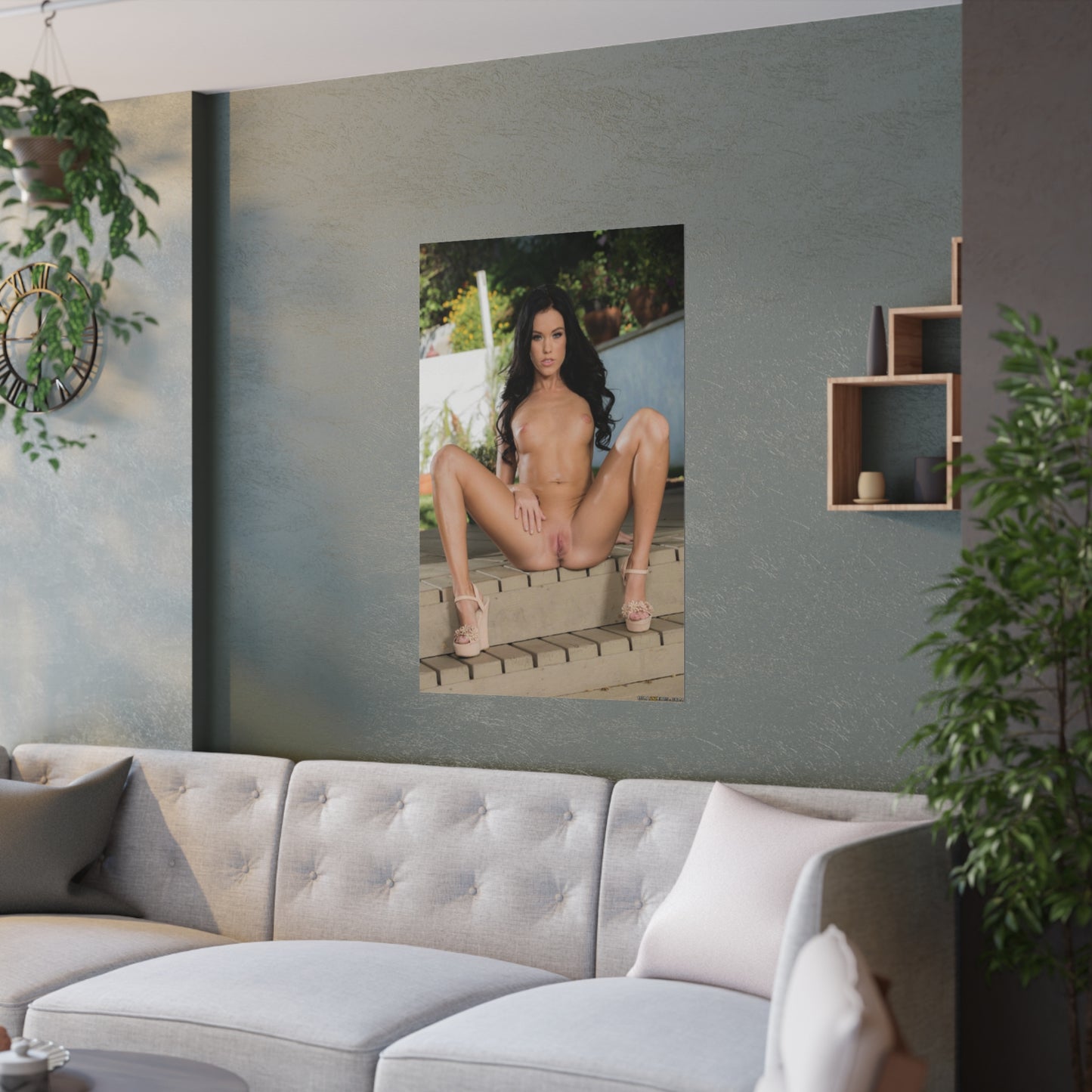 Satin Posters (210gsm) Megan Rain Nude #3