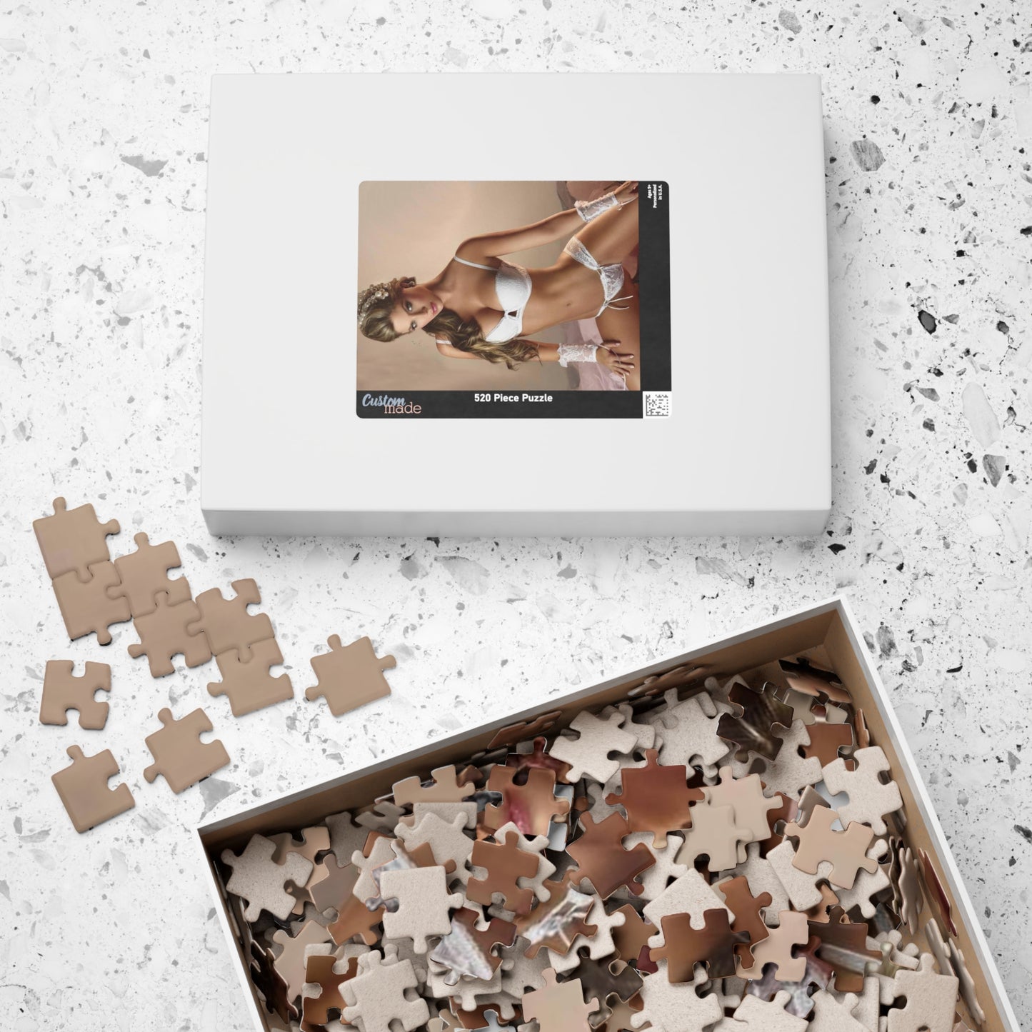 Puzzle (110, 252, 520, 1014-piece) Daniela Tamayo White Lingerie