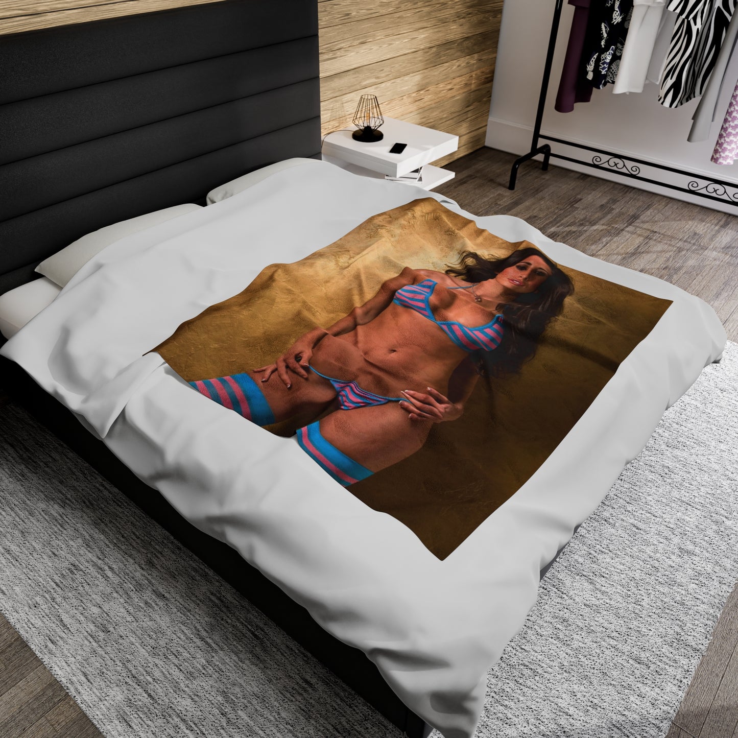Velveteen Plush Blanket Hope Dworaczyk Lingerie