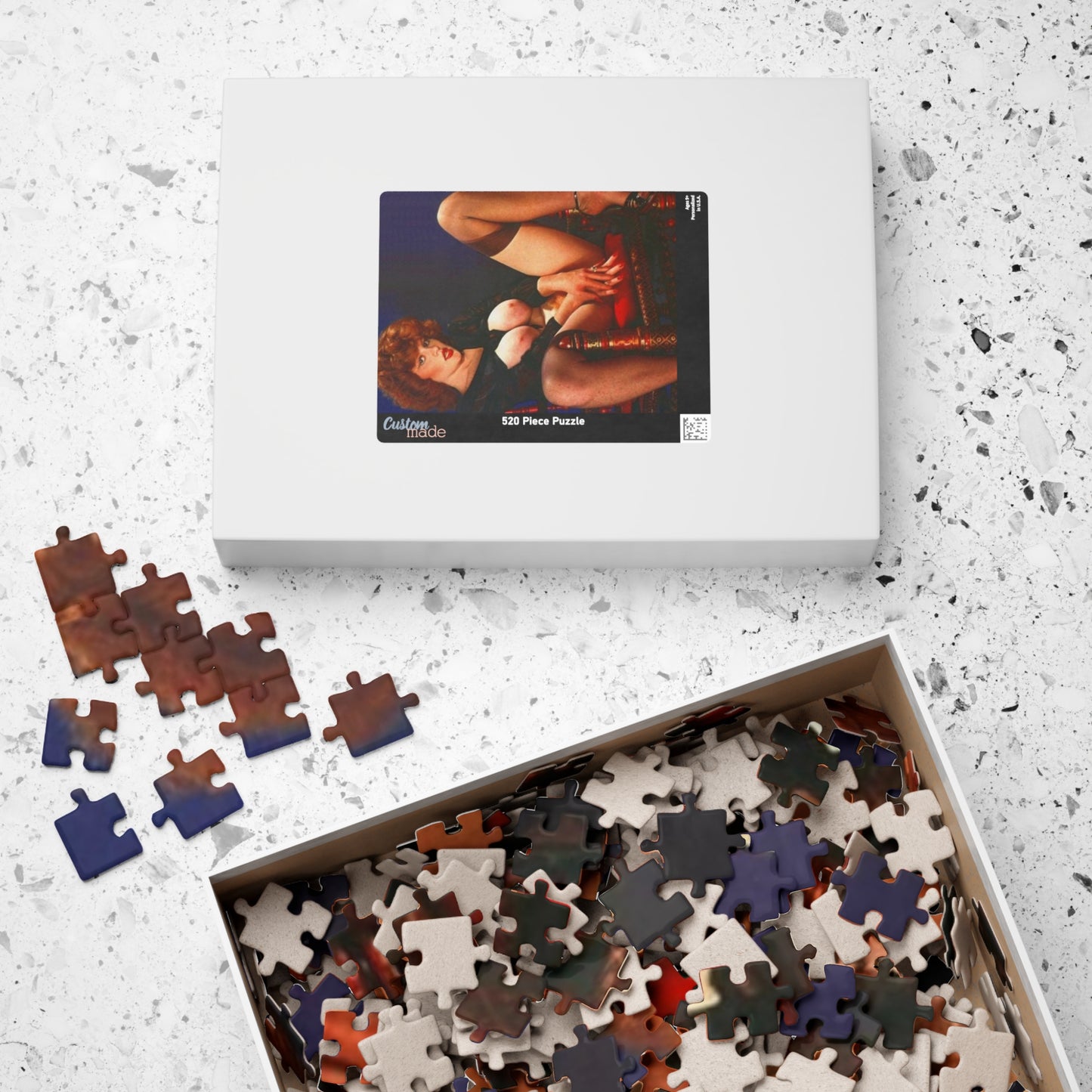 Puzzle (110, 252, 520, 1014-piece) Retro Pornstar Lisa De Leeuw Nude