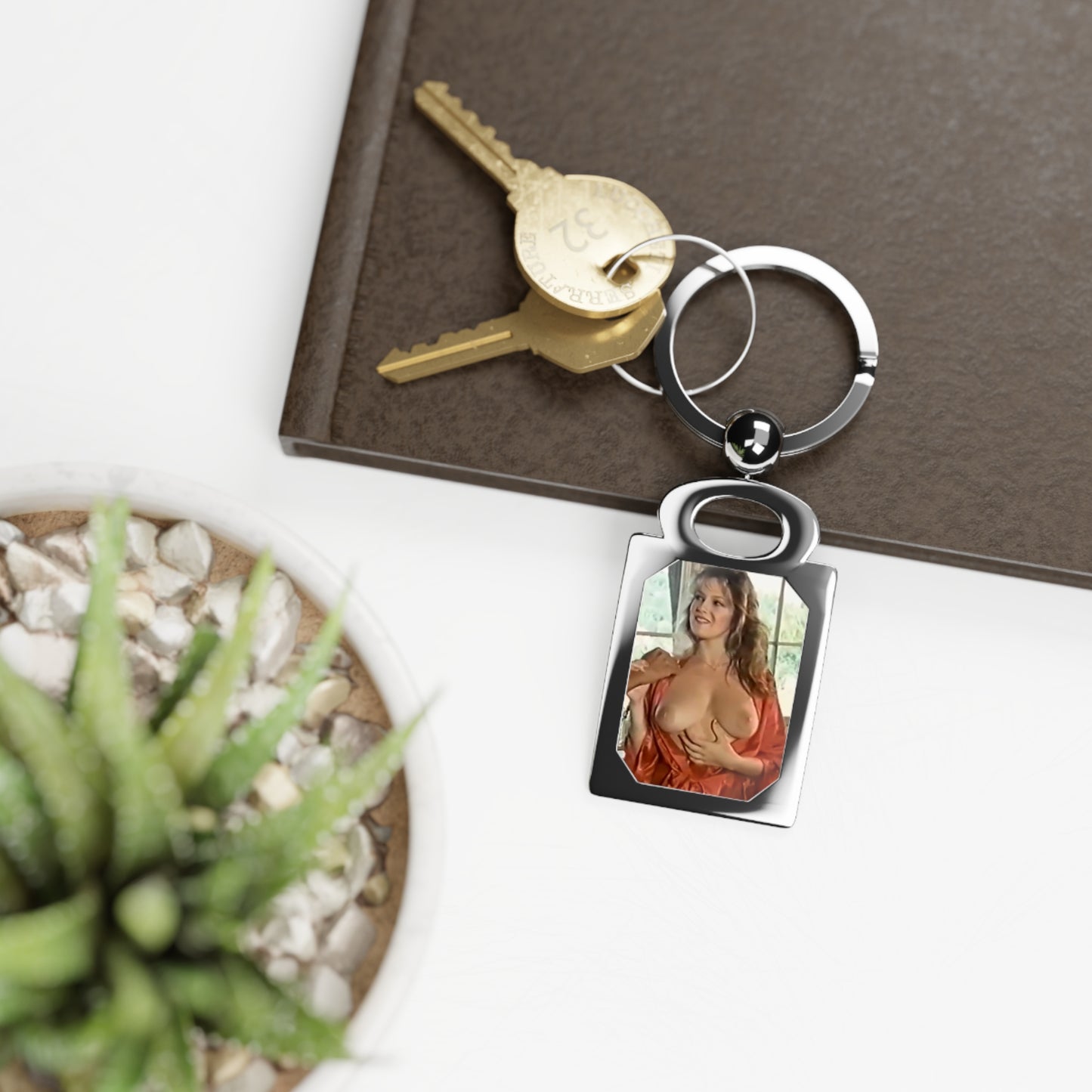 Rectangle Photo Keyring Traci Lords Nude Retro Porn Star
