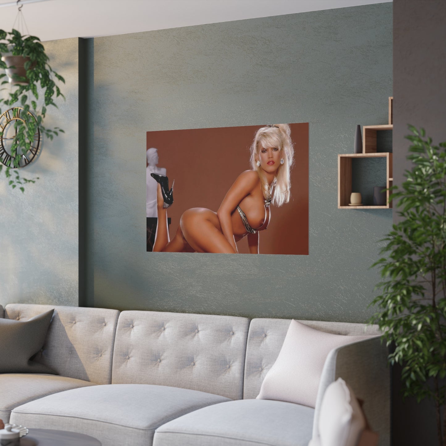 Satin Posters (210gsm) Retro 1980s Porn Star Amber Lynn