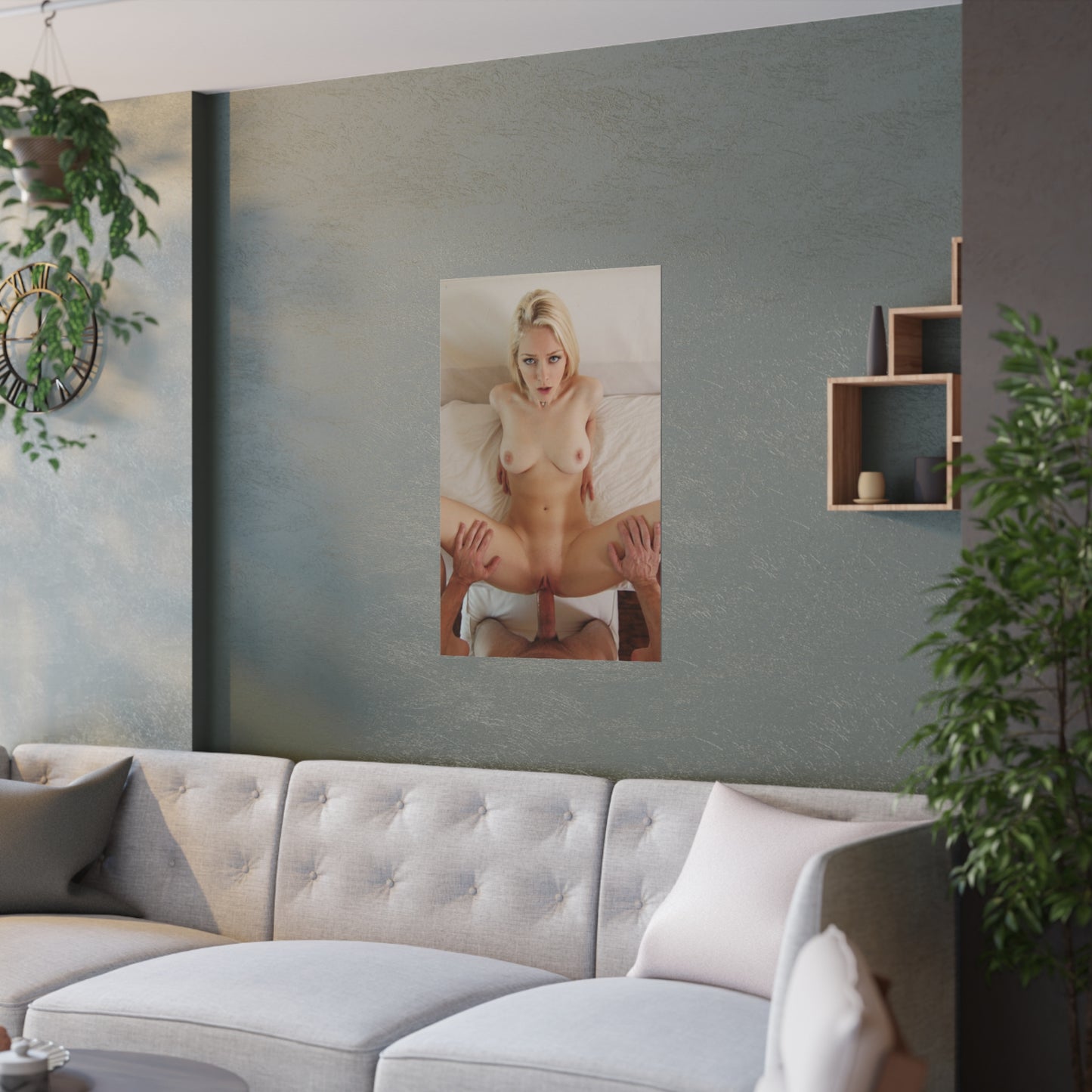Satin Posters (210gsm) Allie Rae Pornstar POV Nude Nake