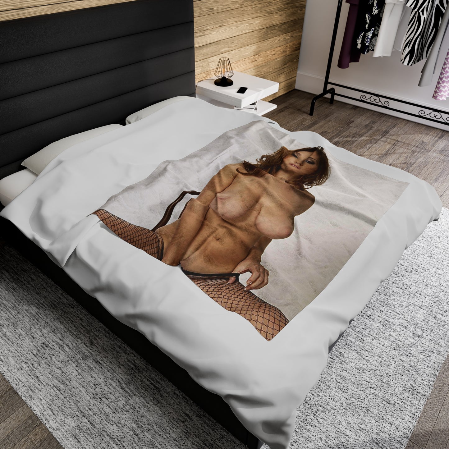 Velveteen Plush Blanket Adult Star Shay Laren Nude