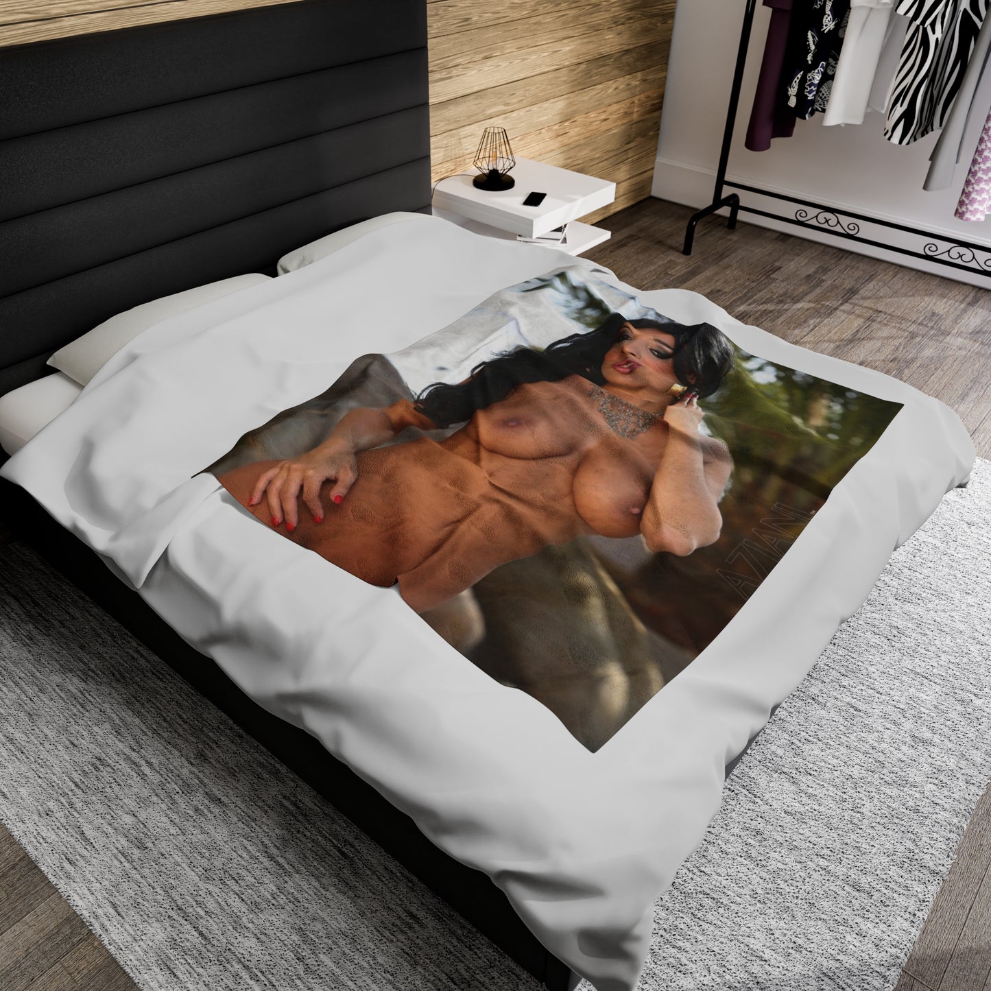 Velveteen Plush Blanket Anissa Kate Nude
