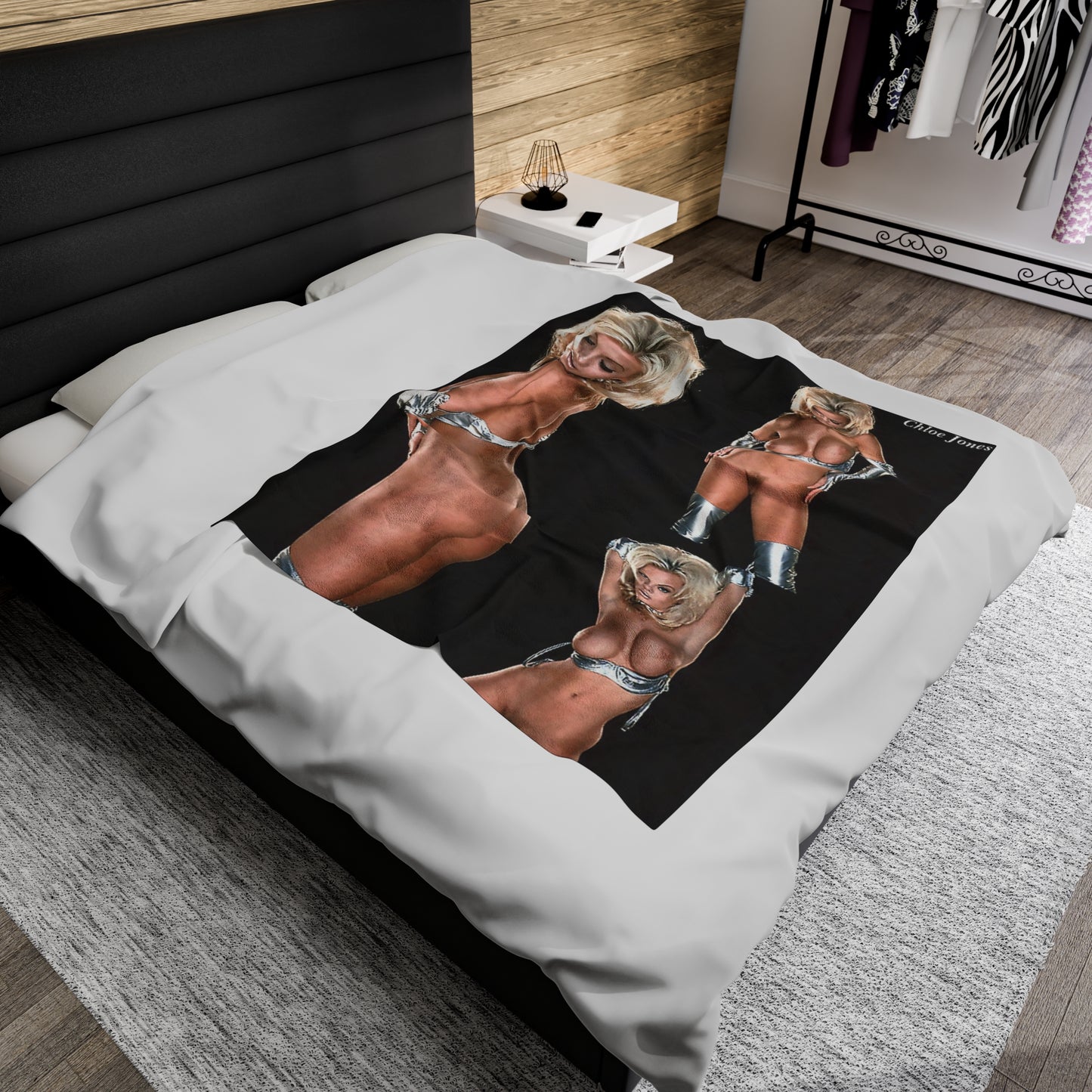 Velveteen Plush Blanket Pornstar Chloe Jones Nude