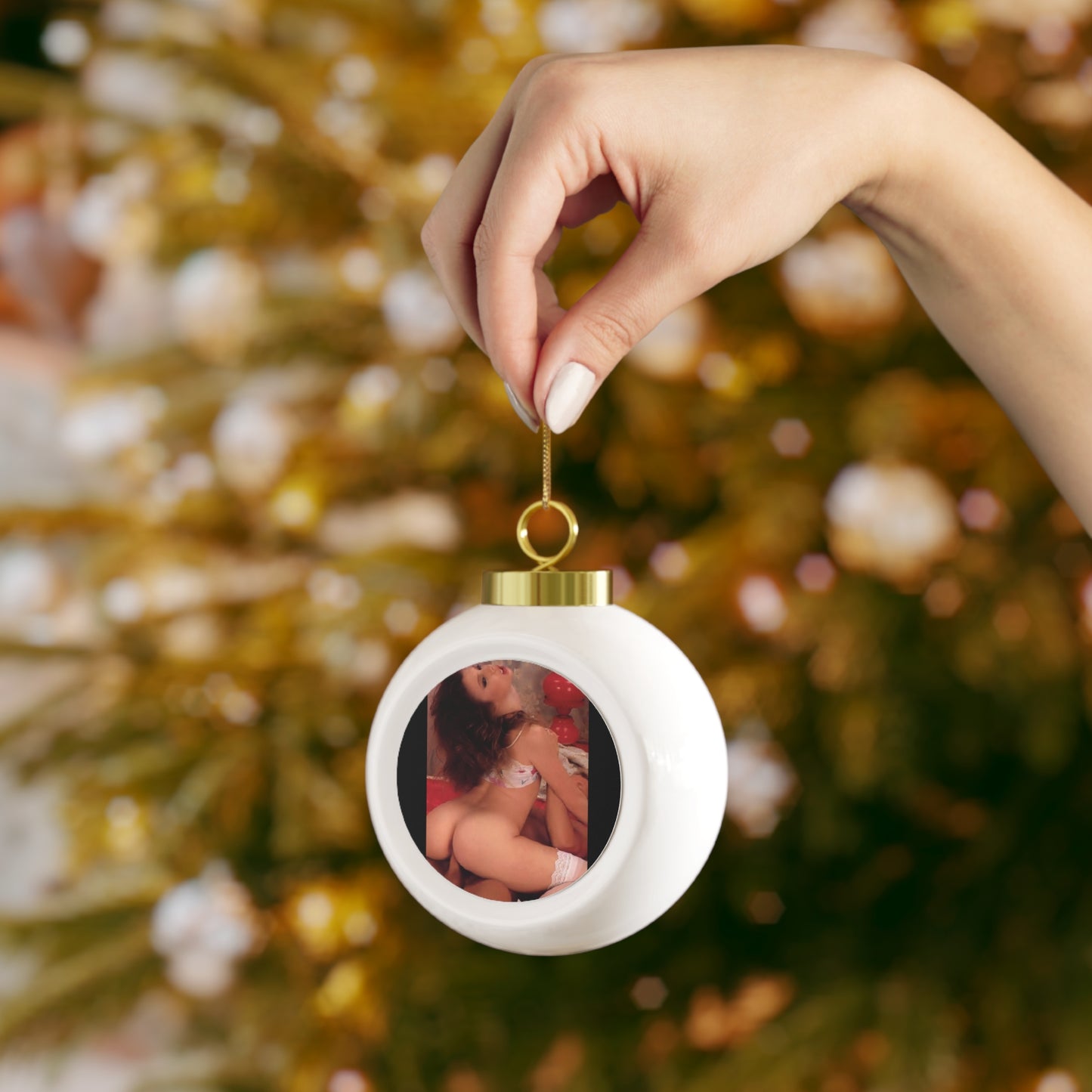 Christmas Ball Ornament Traci Lords Nude Naked Retro Fuck Sex
