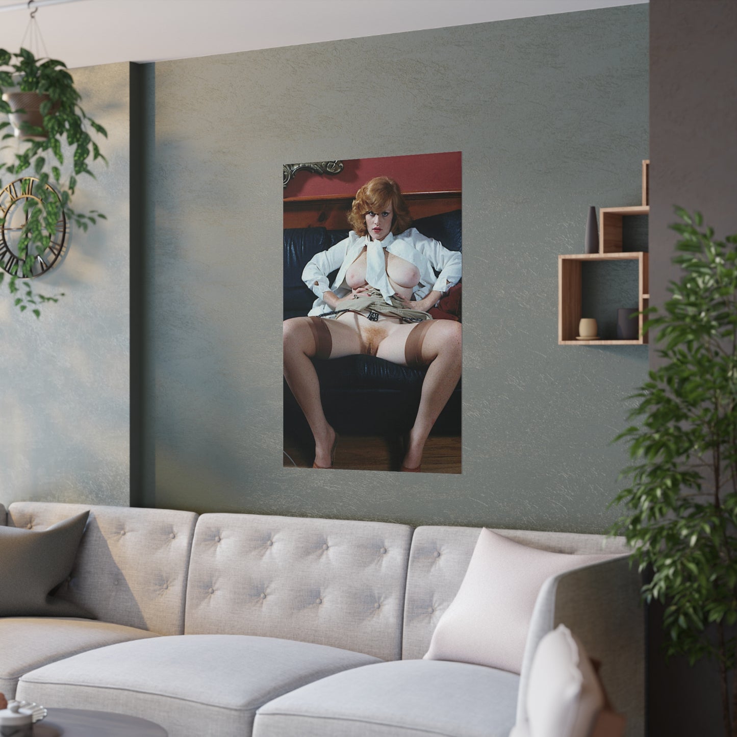 Satin Posters (210gsm) Retro Pornstar Lisa De Leeuw Nude