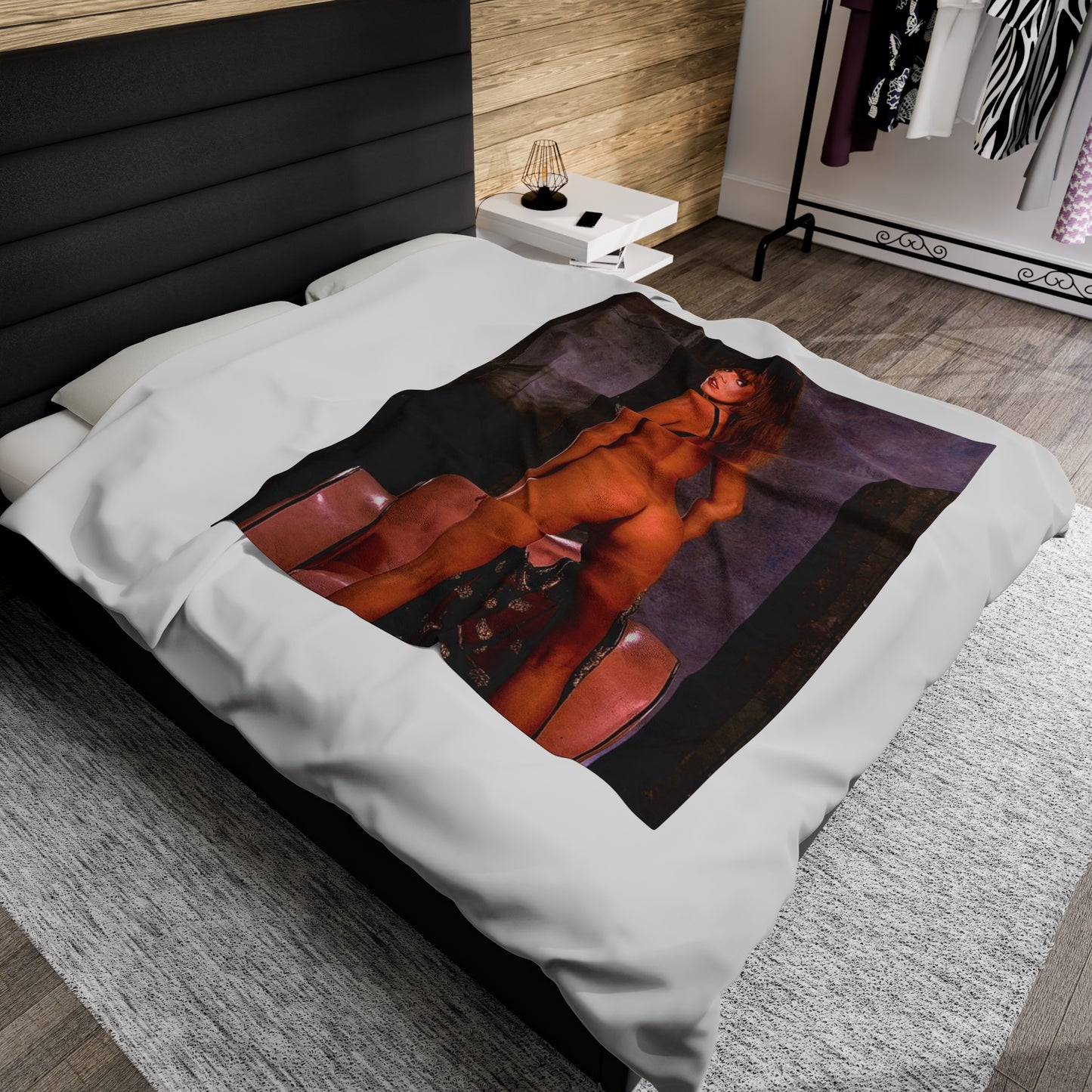 Velveteen Plush Blanket Pornstar Racquel Darrian Nude