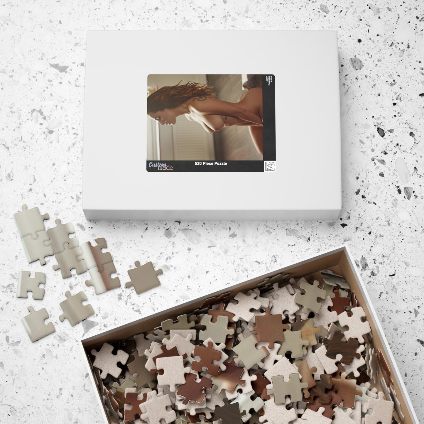 Puzzle (110, 252, 500, 1014-piece) Sexy Nude on Knees