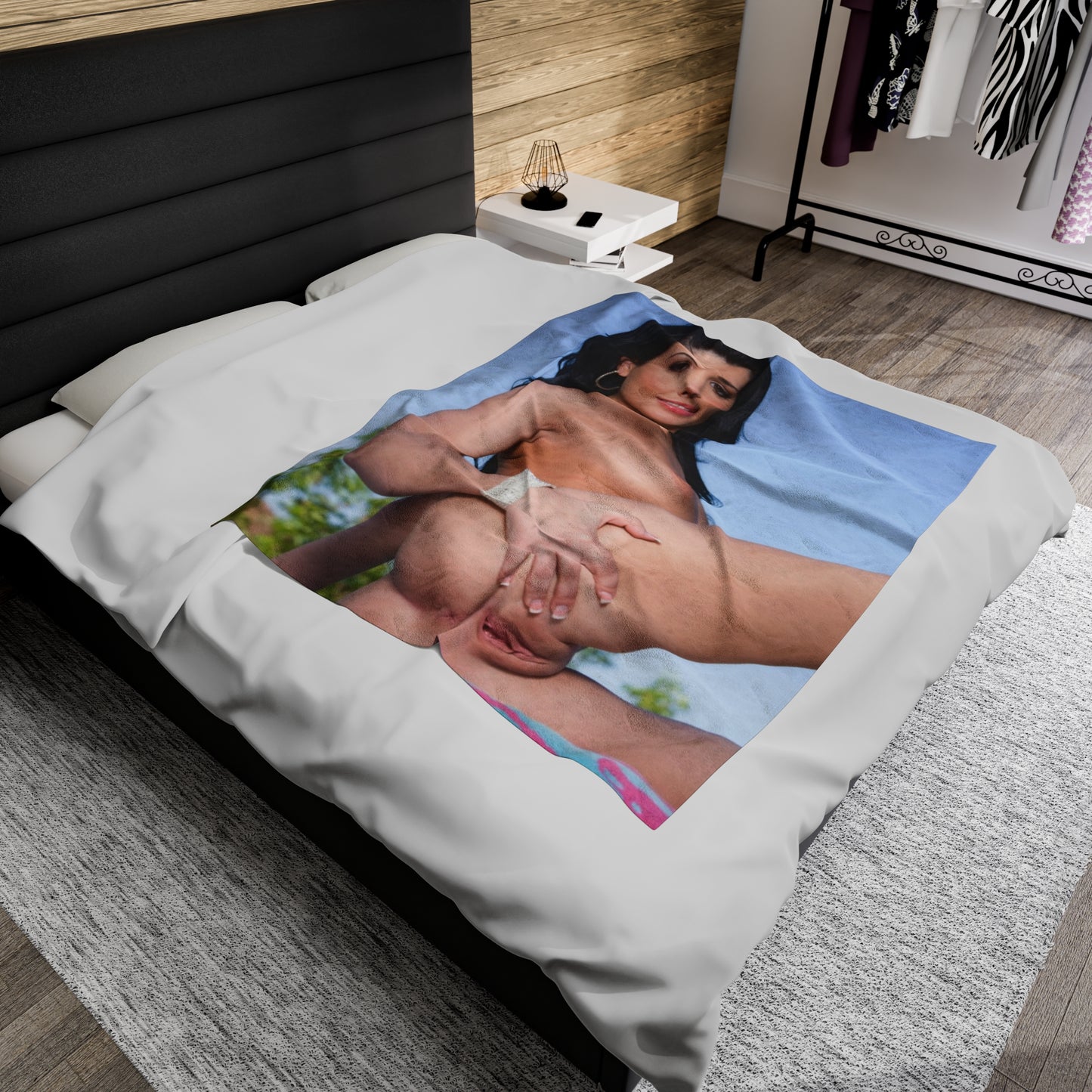Velveteen Plush Blanket Penthouse Pet March 2009 Rebeca Linares