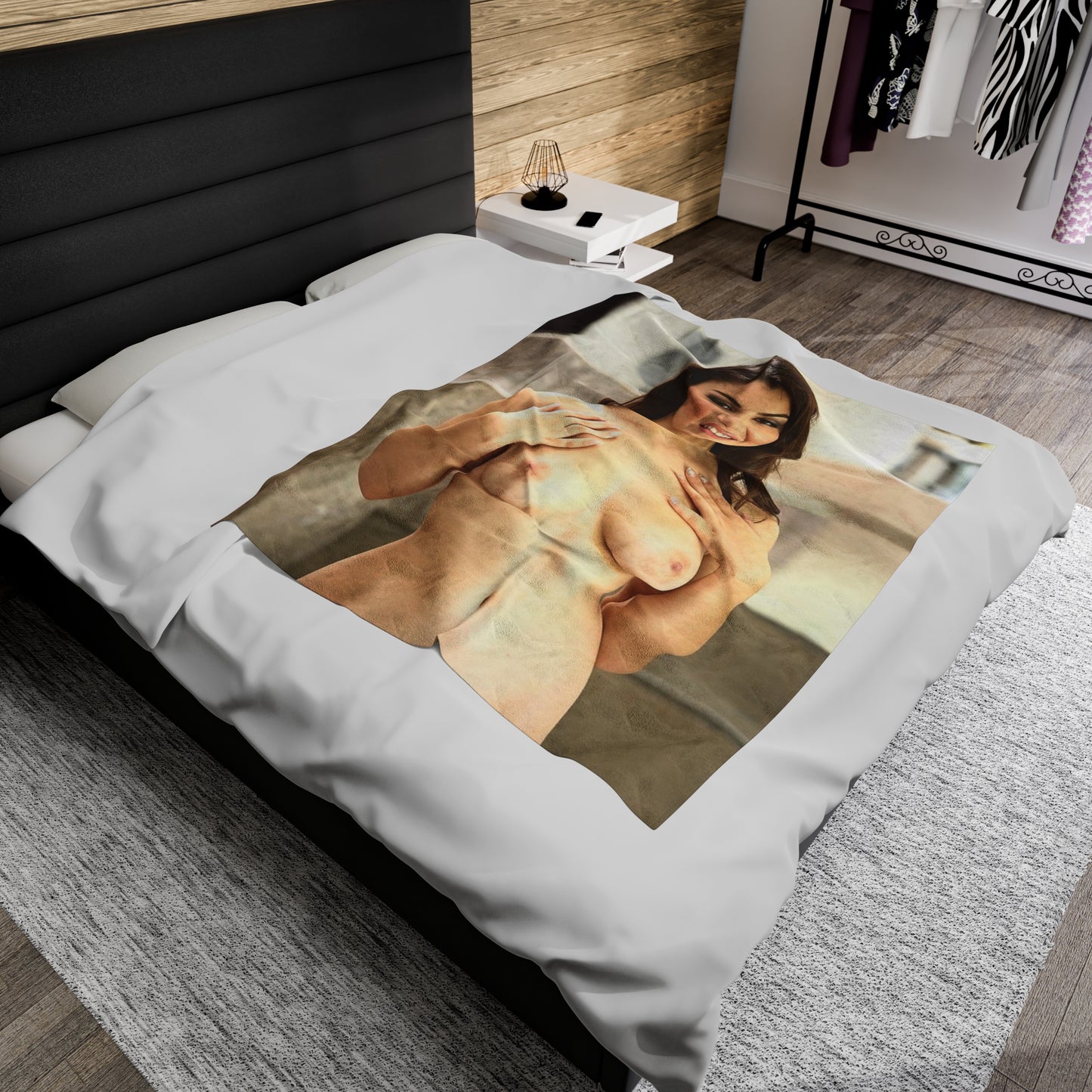 Velveteen Plush Blanket Pornstar Valentina Nappi Nude