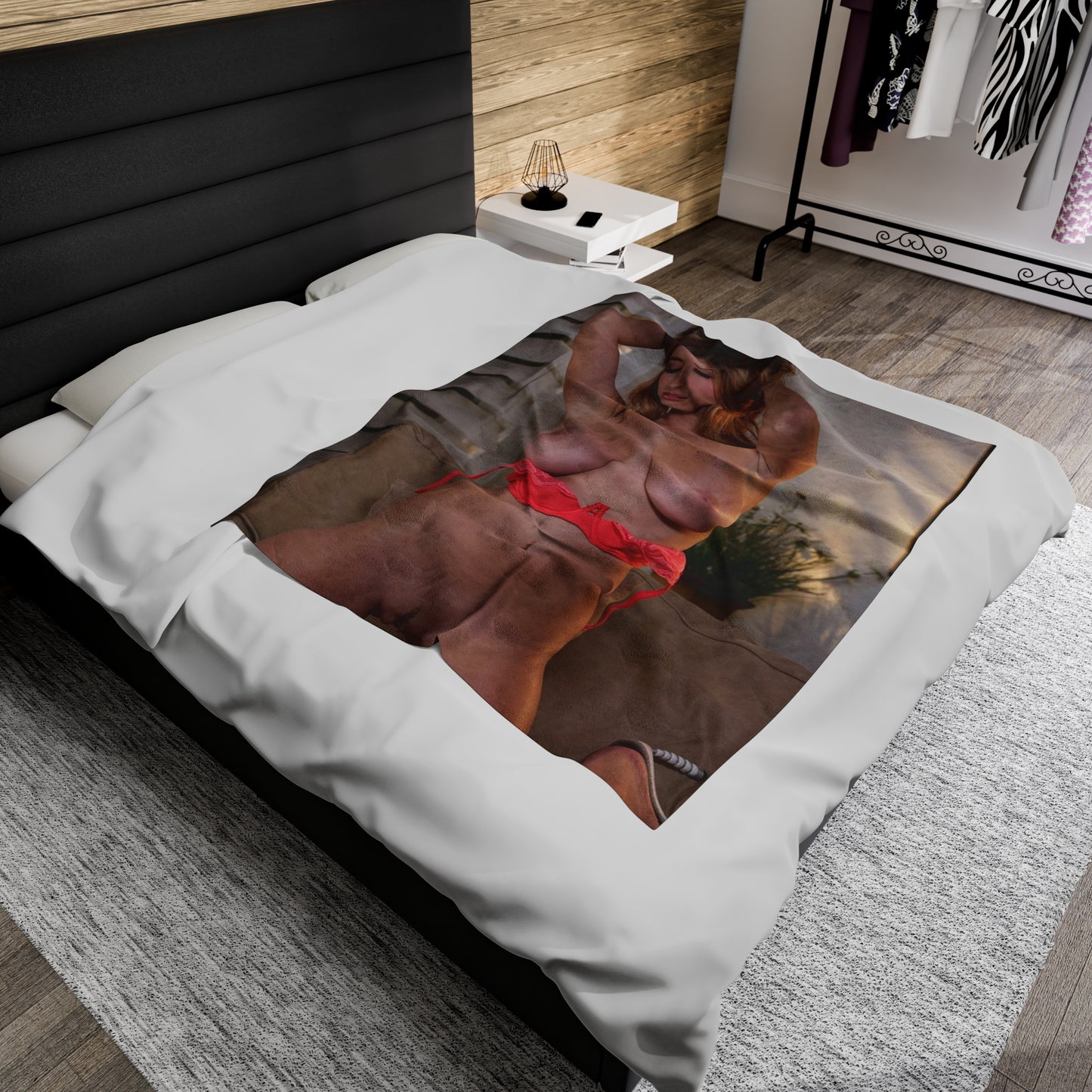 Velveteen Plush Blanket Adult Star Shay Laren Nude