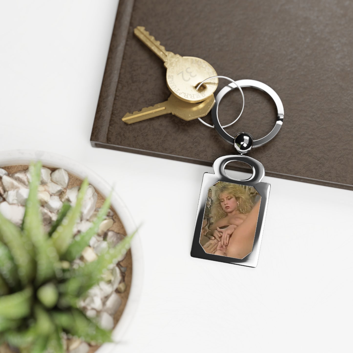 Rectangle Photo Keyring Traci Lords Nude Retro Porn Star