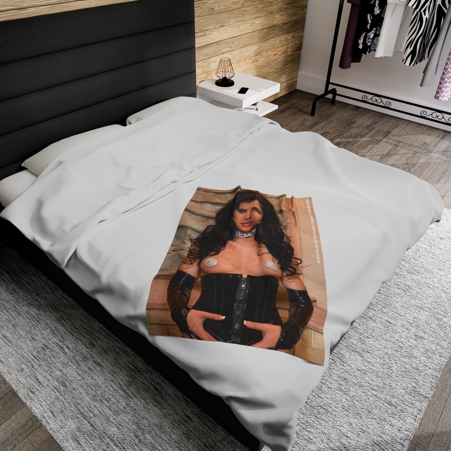 Velveteen Plush Blanket Penthouse Pet March 2009 Rebeca Linares
