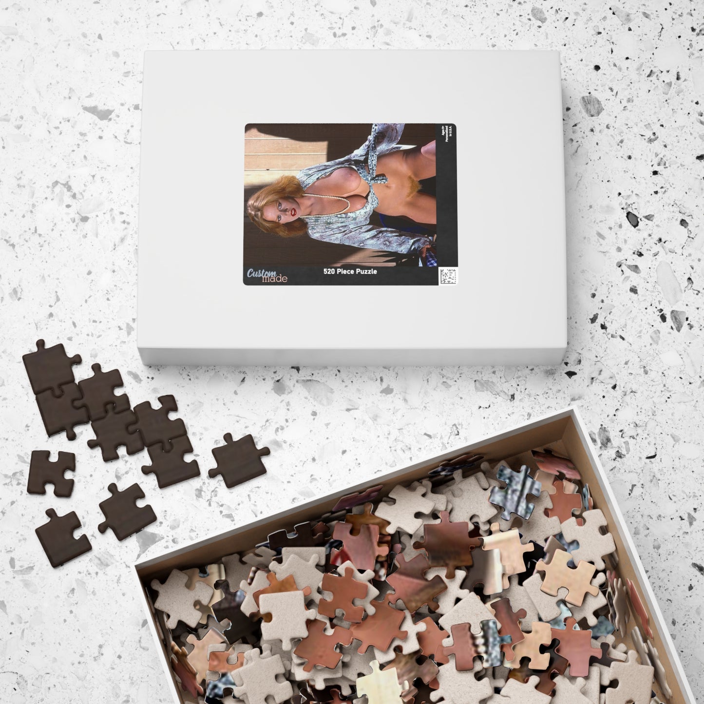 Puzzle (110, 252, 500, 1014-piece) Retro Porn Star Lisa De Leeuw Nude