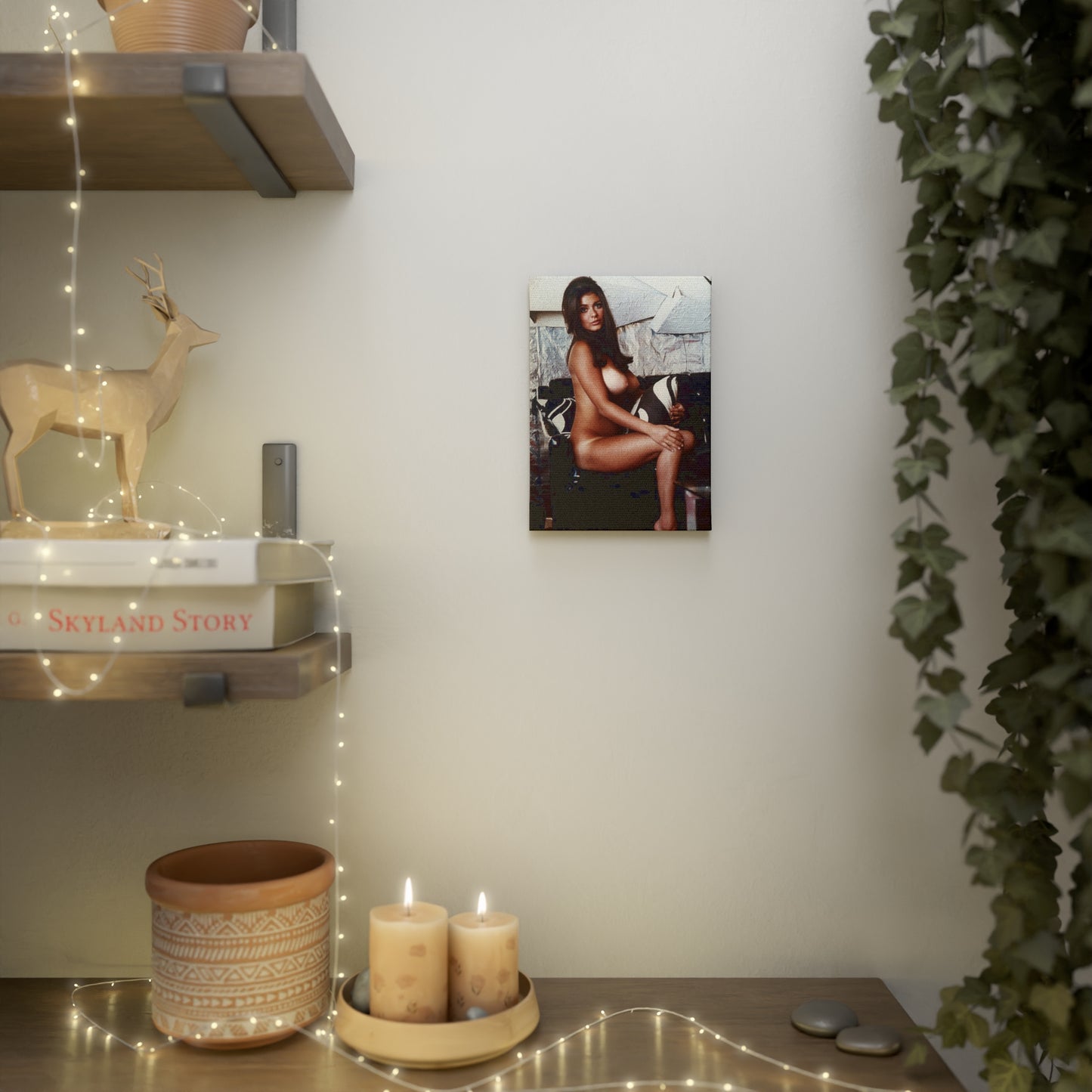 Canvas Photo Tile Playboy Playmate Cynthia Myers Nude