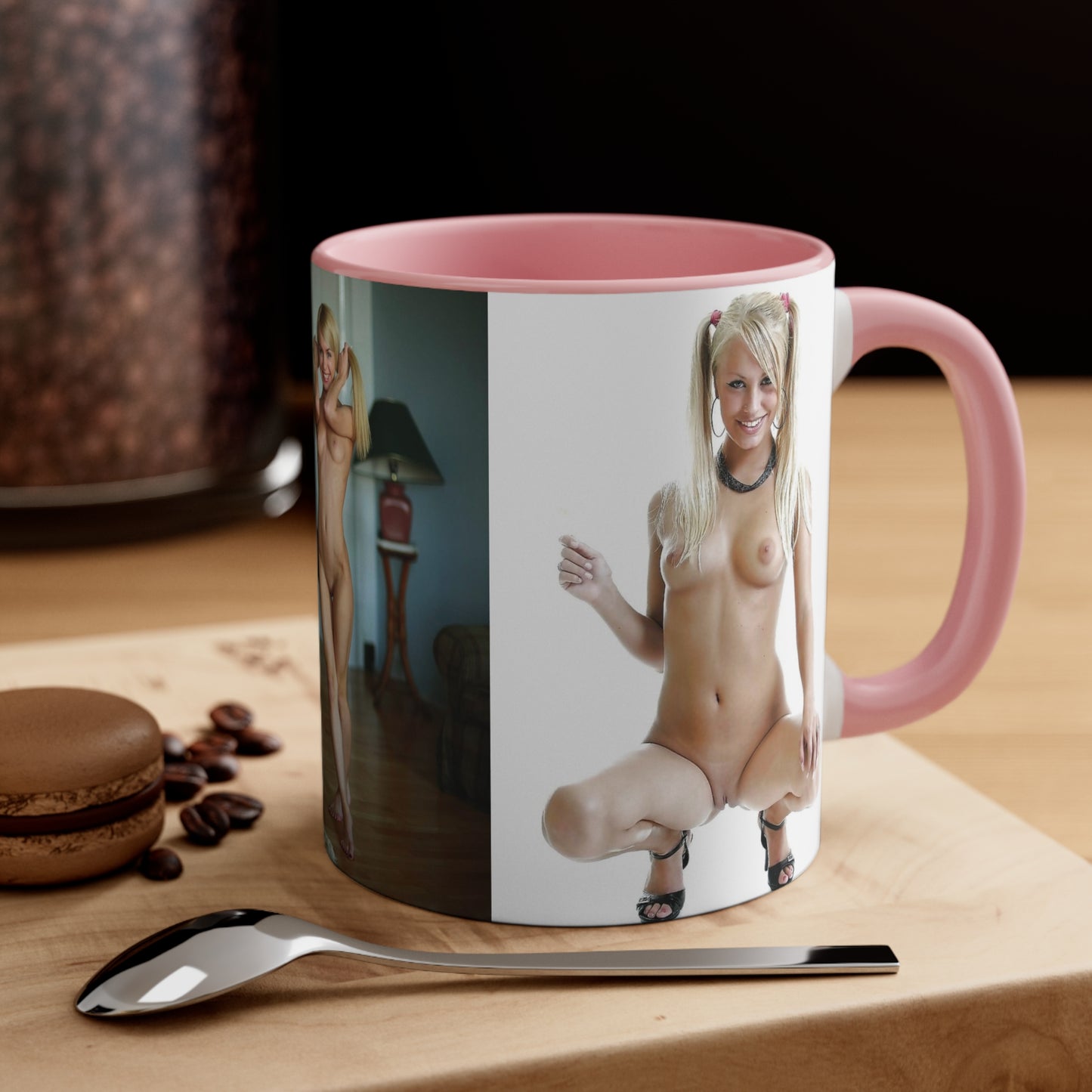 Accent Coffee Mug, 11oz Nude Pigtails