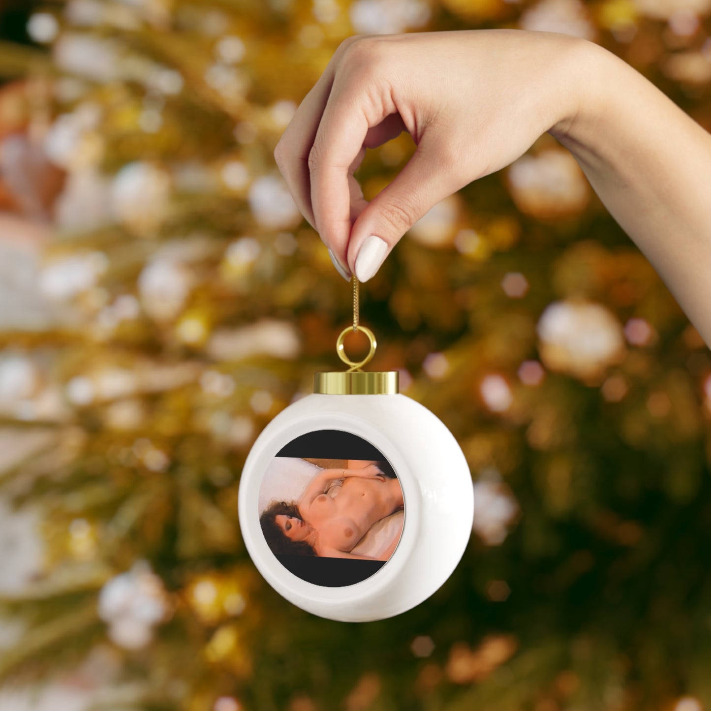 Christmas Ball Ornament Traci Lords Nude Retro Porn Star