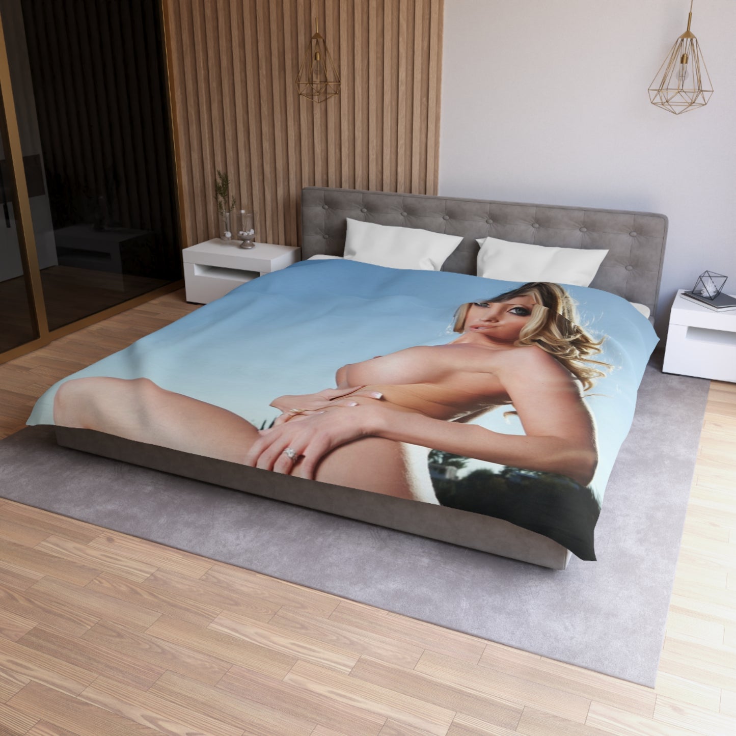 Microfiber Duvet Cover Penthouse Pet October 2012 Samantha Saint