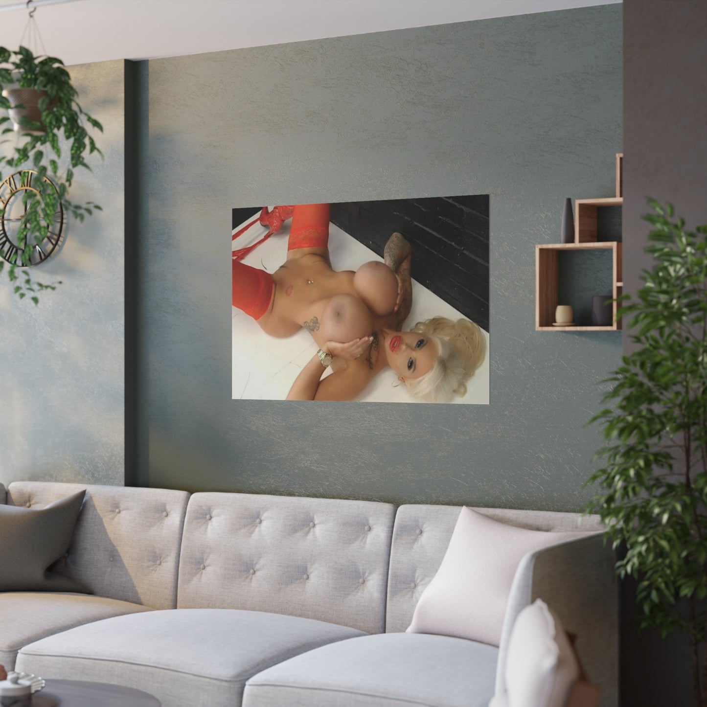 Satin Posters (210gsm) Busty Candy Charms Nude