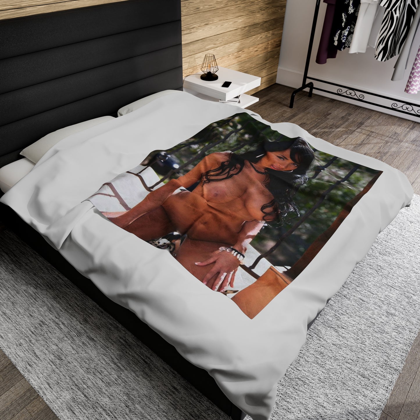 Velveteen Plush Blanket Anissa Kate Nude