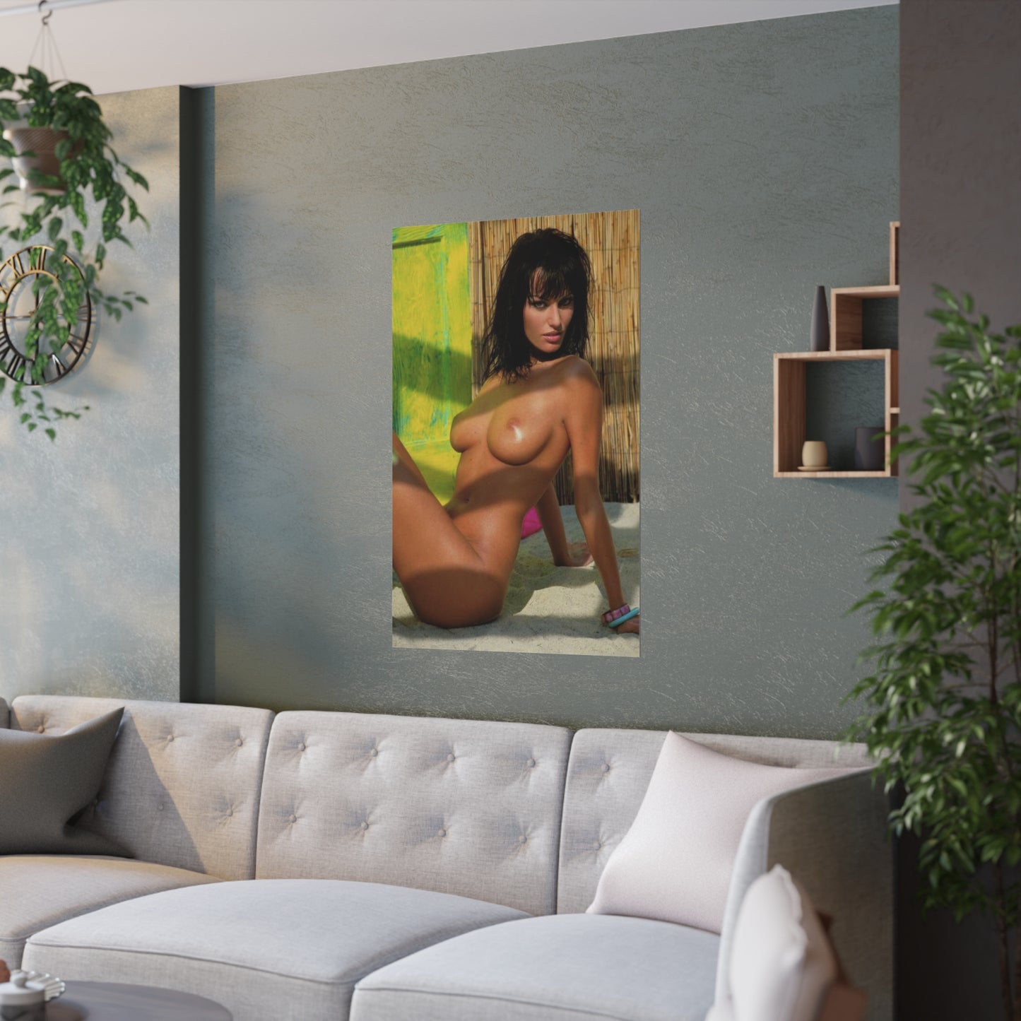 Satin Posters (210gsm) Retro Pornstar Anita Blond