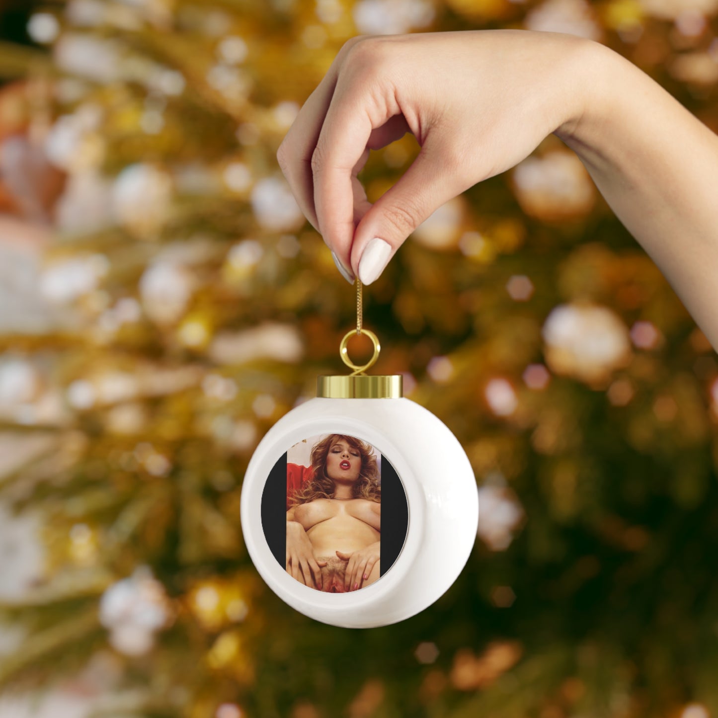 Christmas Ball Ornament Traci Lords Nude Naked Fucking Retro