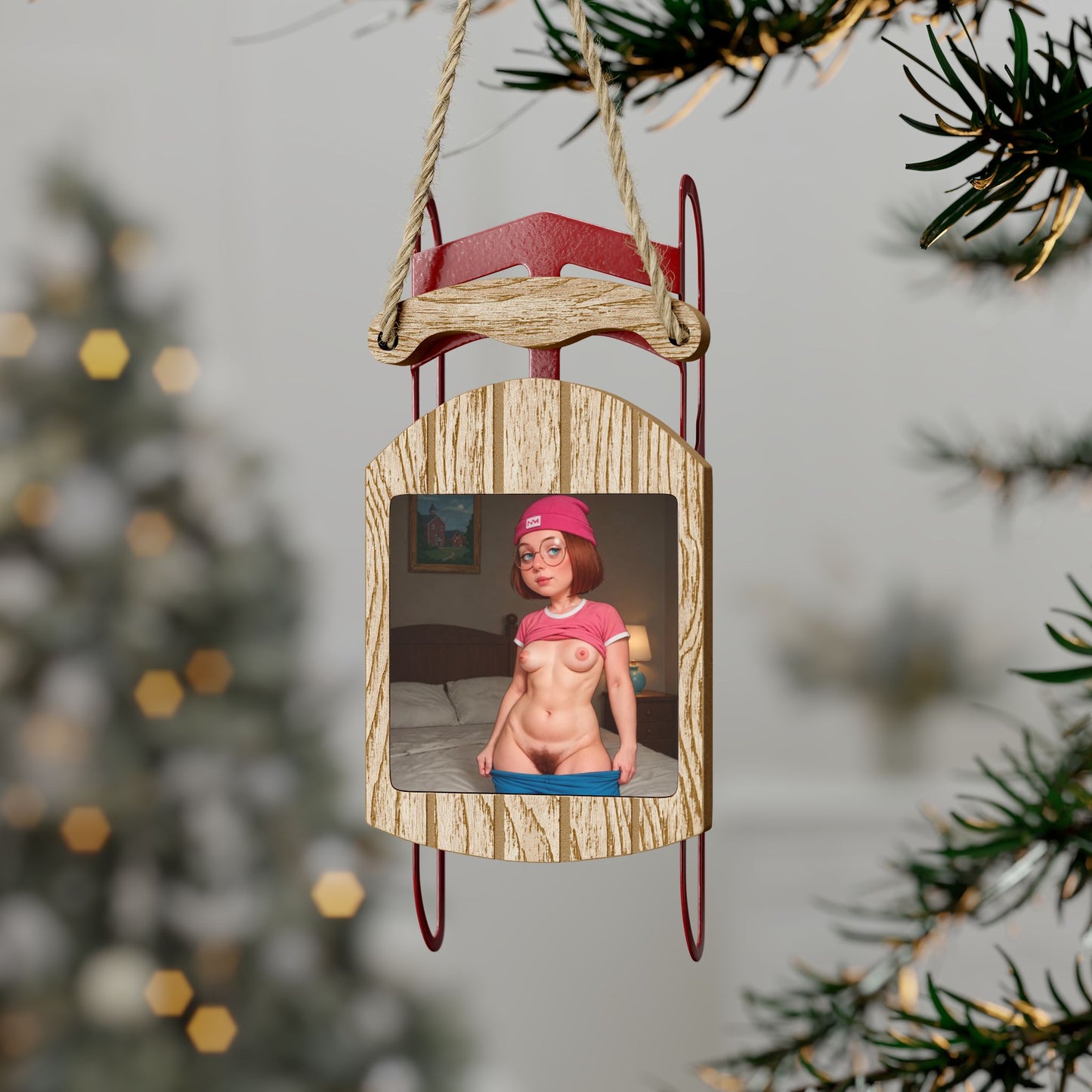 Sled Ornaments Meg Griffin Nude