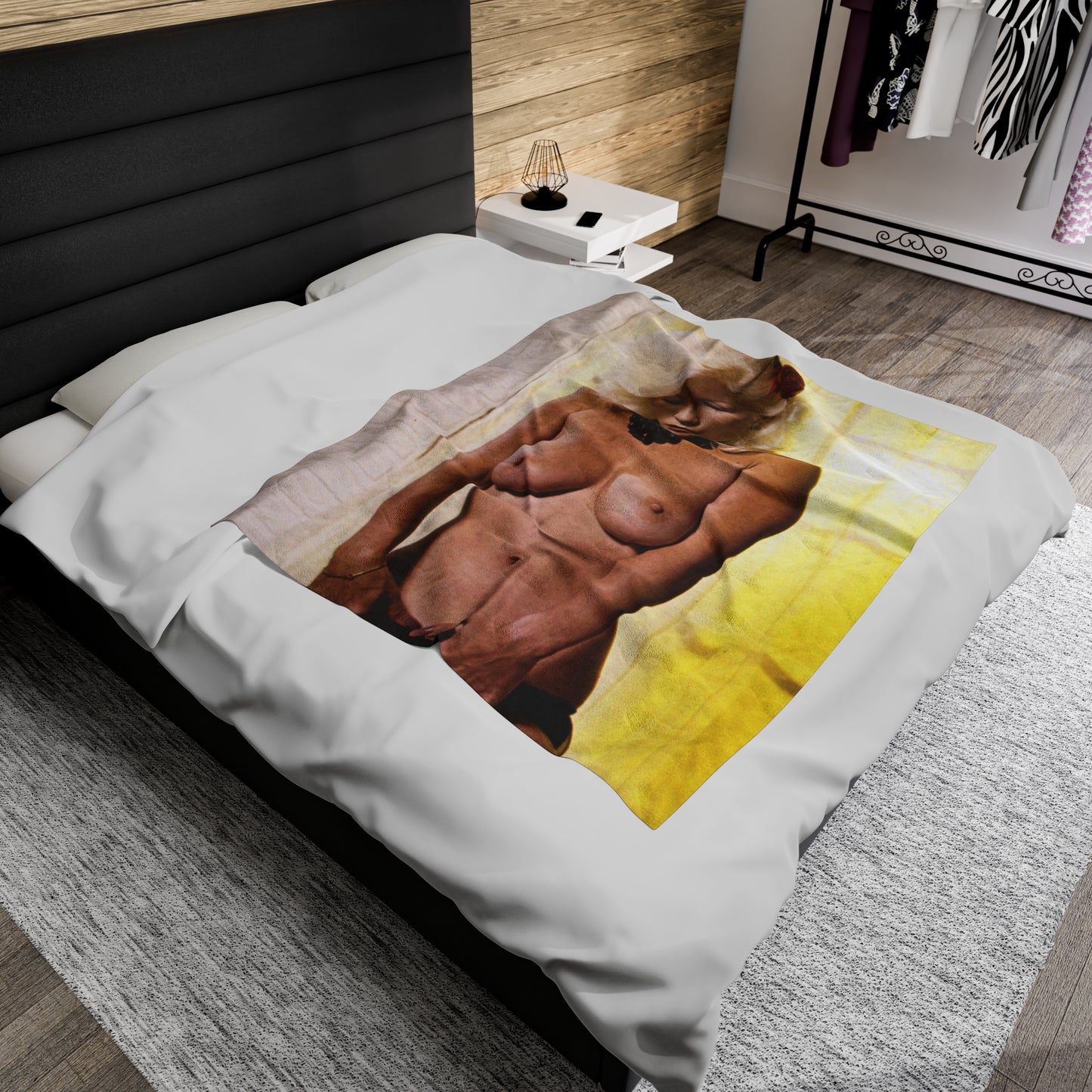 Velveteen Plush Blanket Porn Star Seka Nude