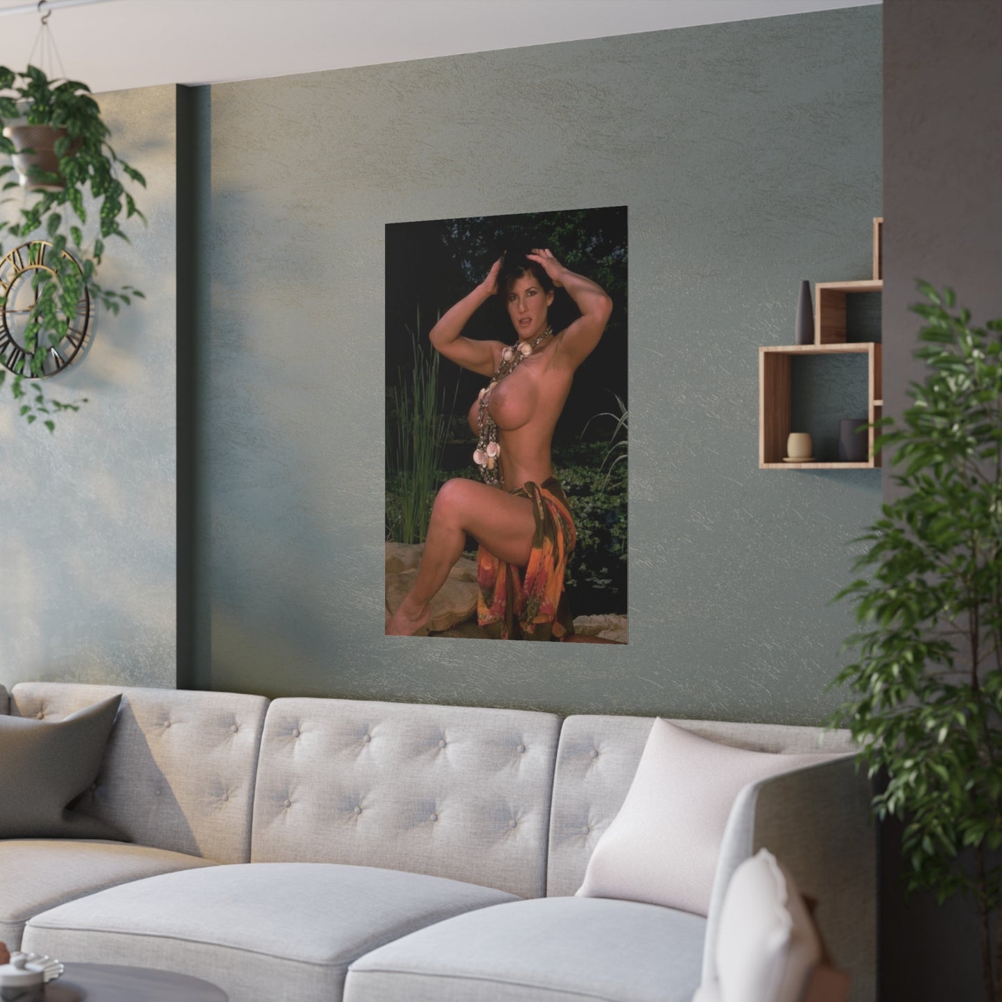 Satin Posters (210gsm) Retro Pornstar Holly Body Nude