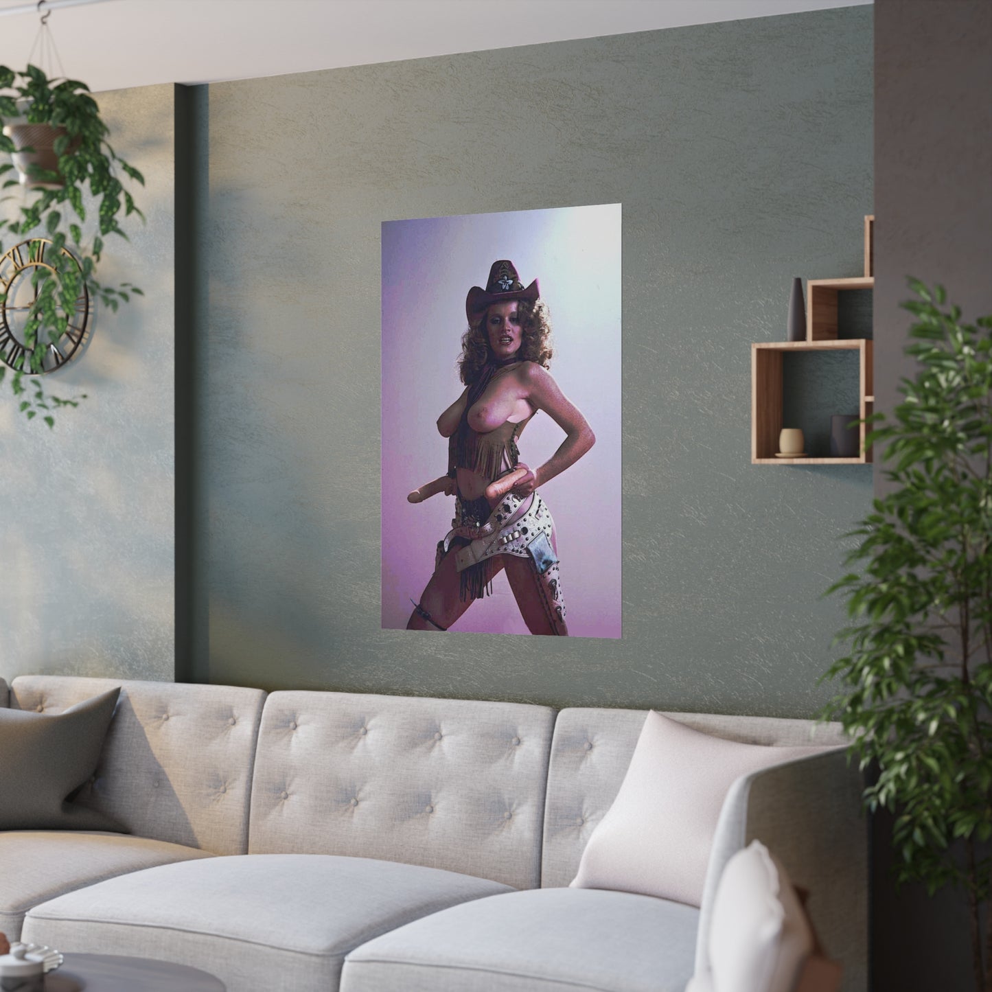Satin Posters (210gsm) Retro Pornstar Lisa De Leeuw Nude