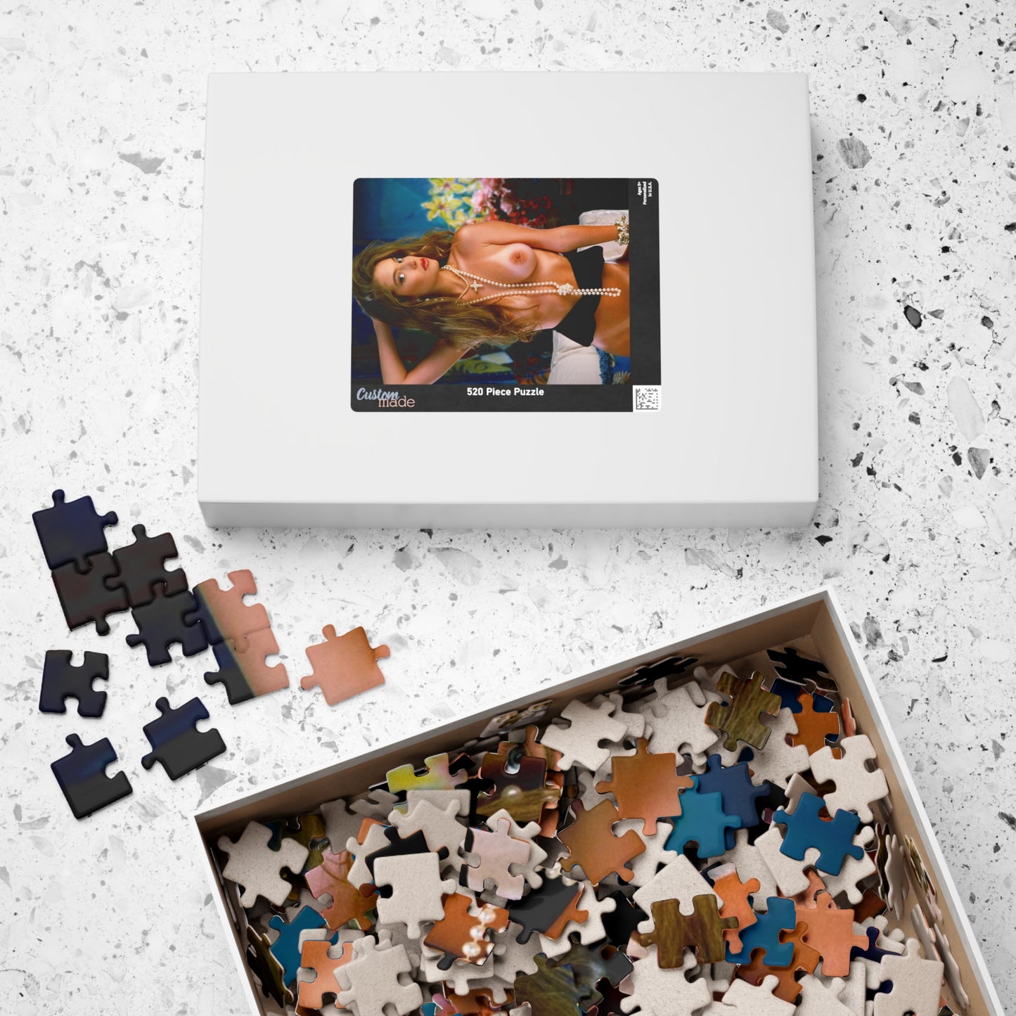 Puzzle (110, 252, 520, 1014-piece) Retro Adult Star Bonita Saint Nude
