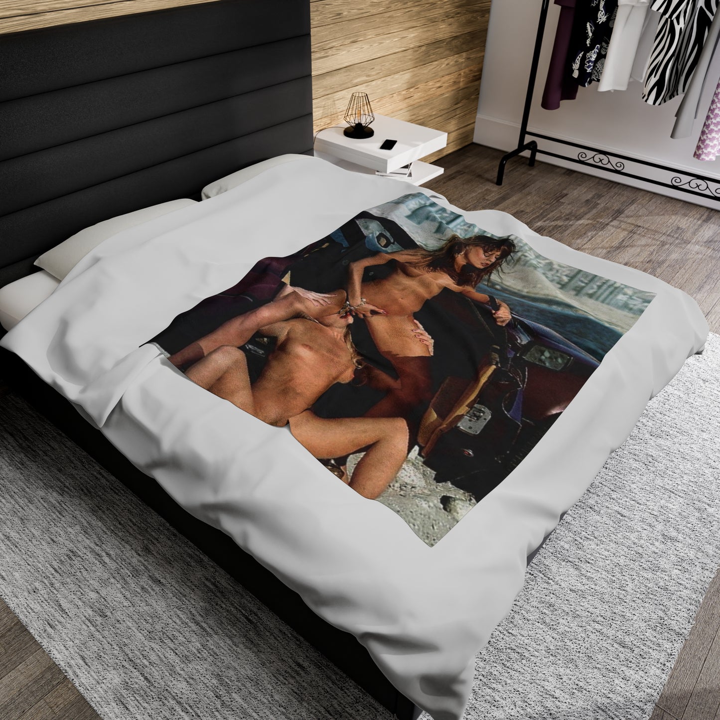 Velveteen Plush Blanket Racquel Darrian Nude