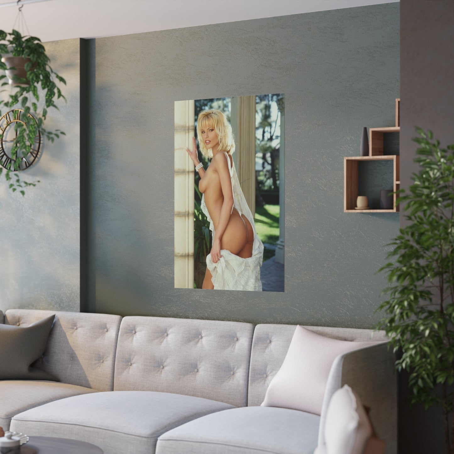 Satin Posters (210gsm) Retro Pornstar Anita Blond