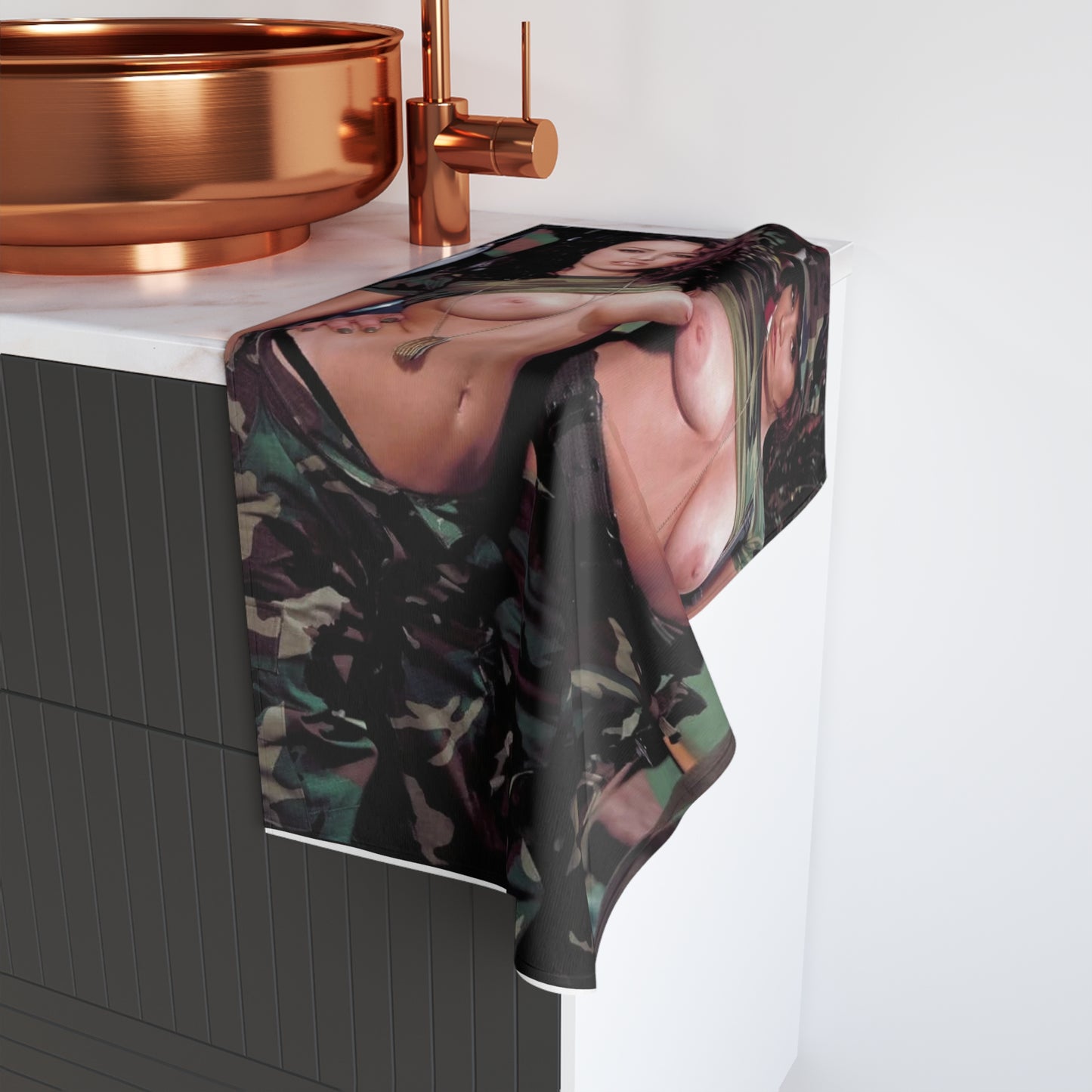 Hand Towel Nude Army Babes
