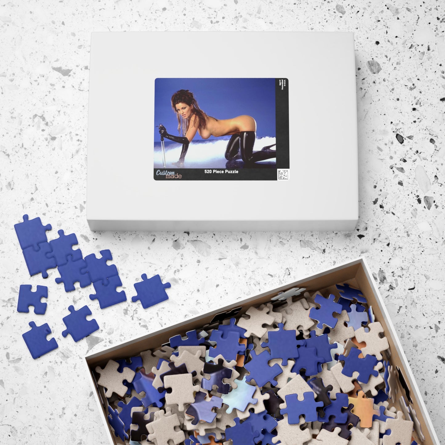 Puzzle (110, 252, 520, 1014-piece) Retro Adult Star Janine Lindenmulder Nude