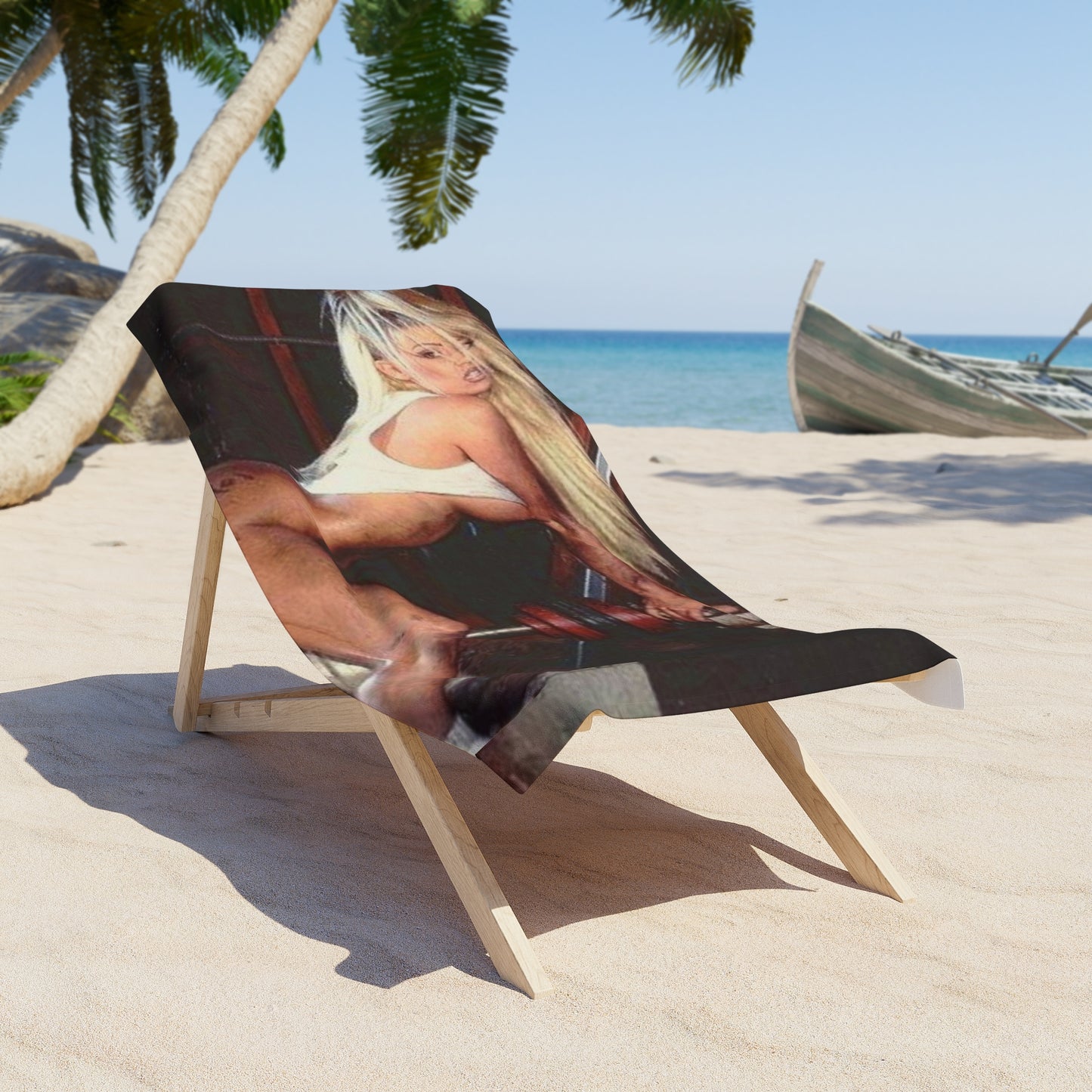 Beach Towel Pornstar Jenna Jameson Nude