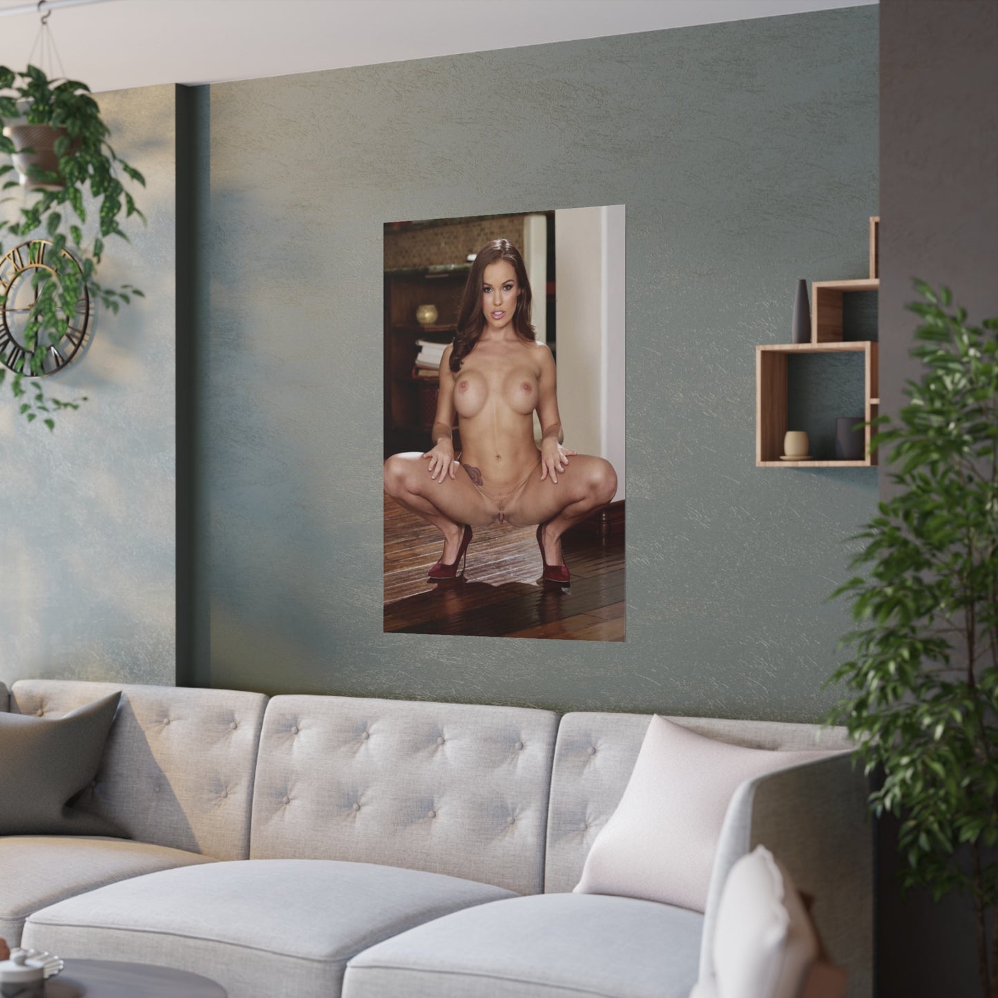 Satin Posters (210gsm) Megan Rain Nude #2