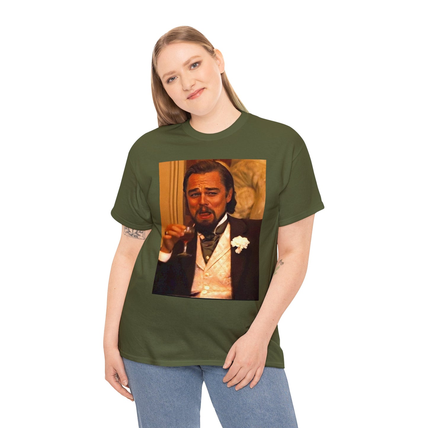 Unisex Heavy Cotton Tee Leonard DiCaprio Django Meme